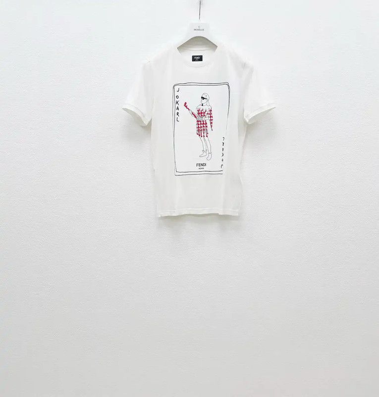 Fendi Fendi White Cotton Men's T-Shirt with Graphic Design 0089 Size US S / EU 44-46 / 1 - 1 Thumbnail