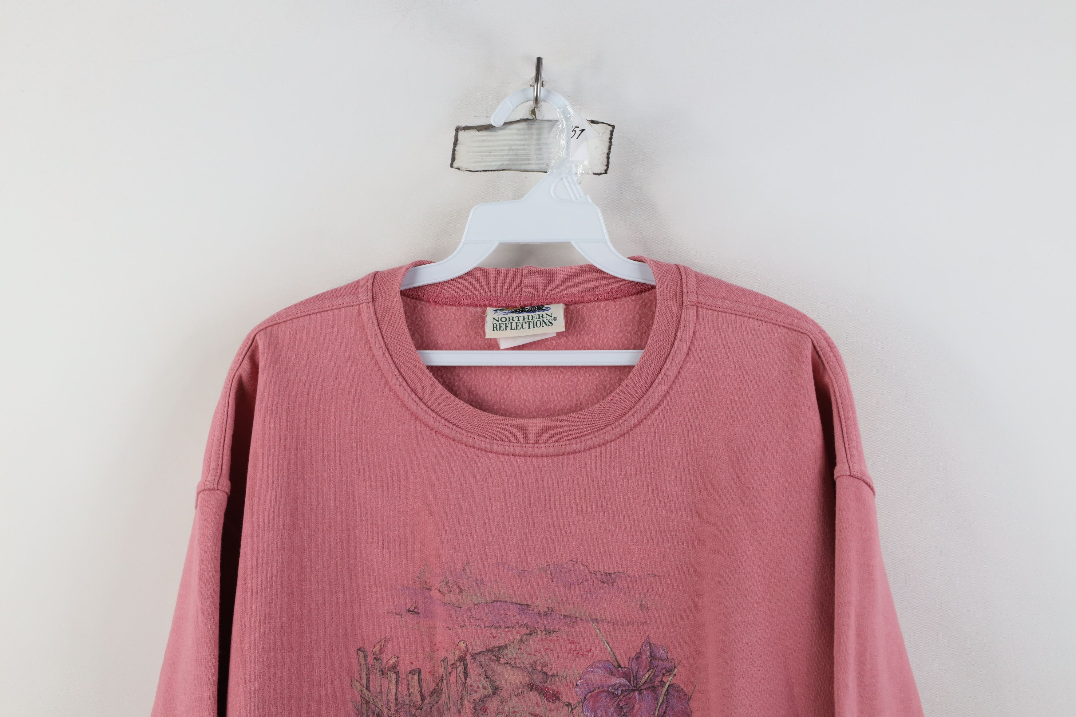 Vintage Vintage 90s Streetwear Country Flower Crewneck Sweatshirt Size XL / US 12-14 / IT 48-50 - 2 Thumbnail