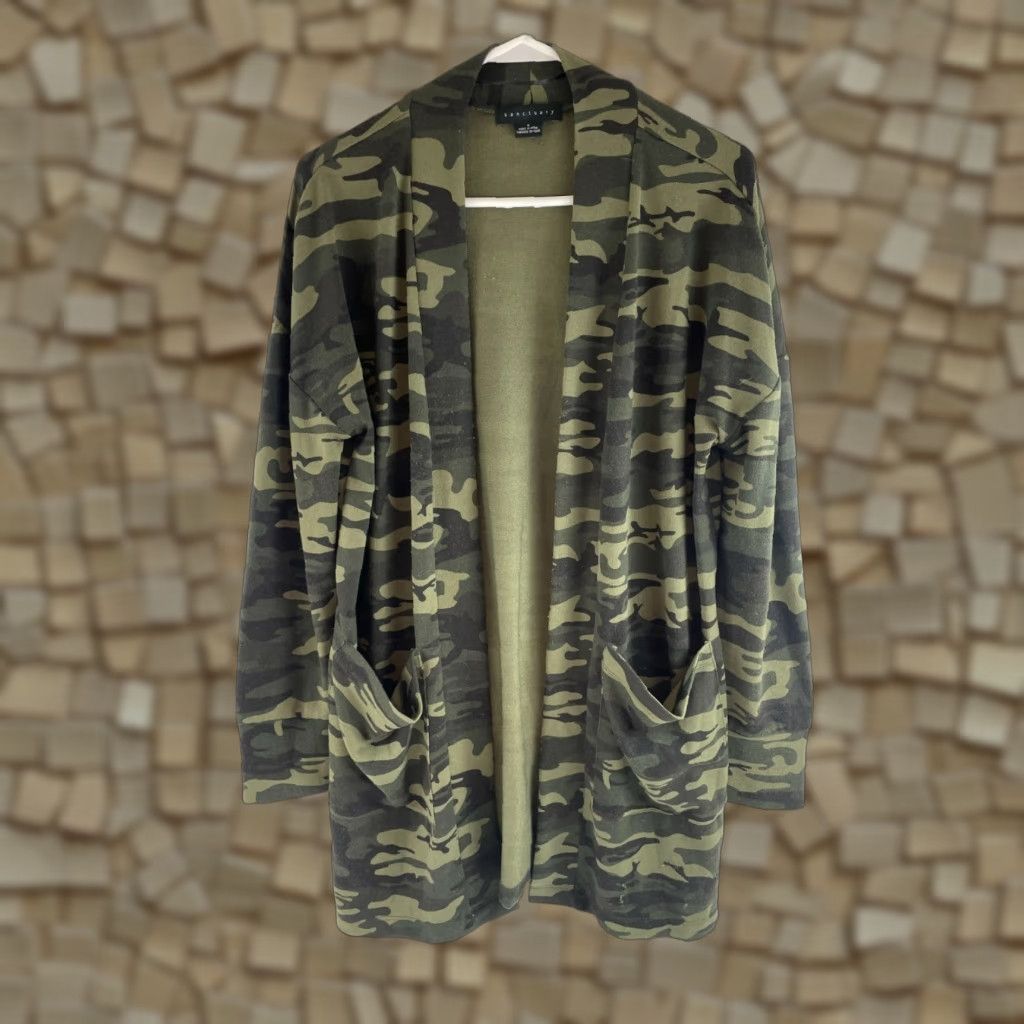 Sanctuary Sanctuary Sweater Cardigan Women’s Size S MultiCam Camouflage Long Sleeve Knit Polyester Spandex Breathable Modern Outdoor Shirt? Size S / US 4 / IT 40 - 1 Thumbnail