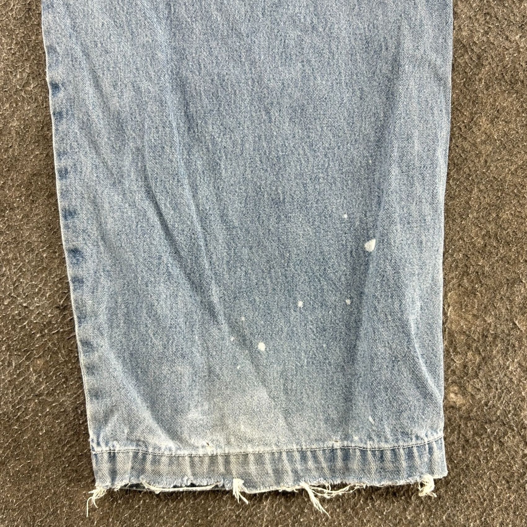 Disney VINTAGE Mickey Mouse Overalls Womens L Blue Denim Bib Light Wash Embroidered 90s Disney Overall Jeans Mens Womens Girls Boys Size 36" / US 14 / IT 50 - 5 Thumbnail
