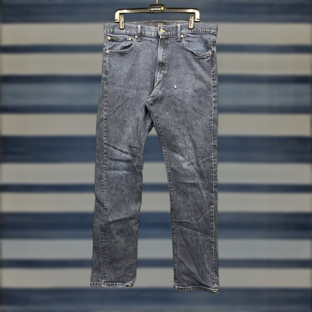 Polo Ralph Lauren Polo Ralph Lauren Jeans Mens 34x32 Straight Leg Dark Denim Casual Stretch Preppy Size US S / EU 44-46 / 1 - 1 Thumbnail