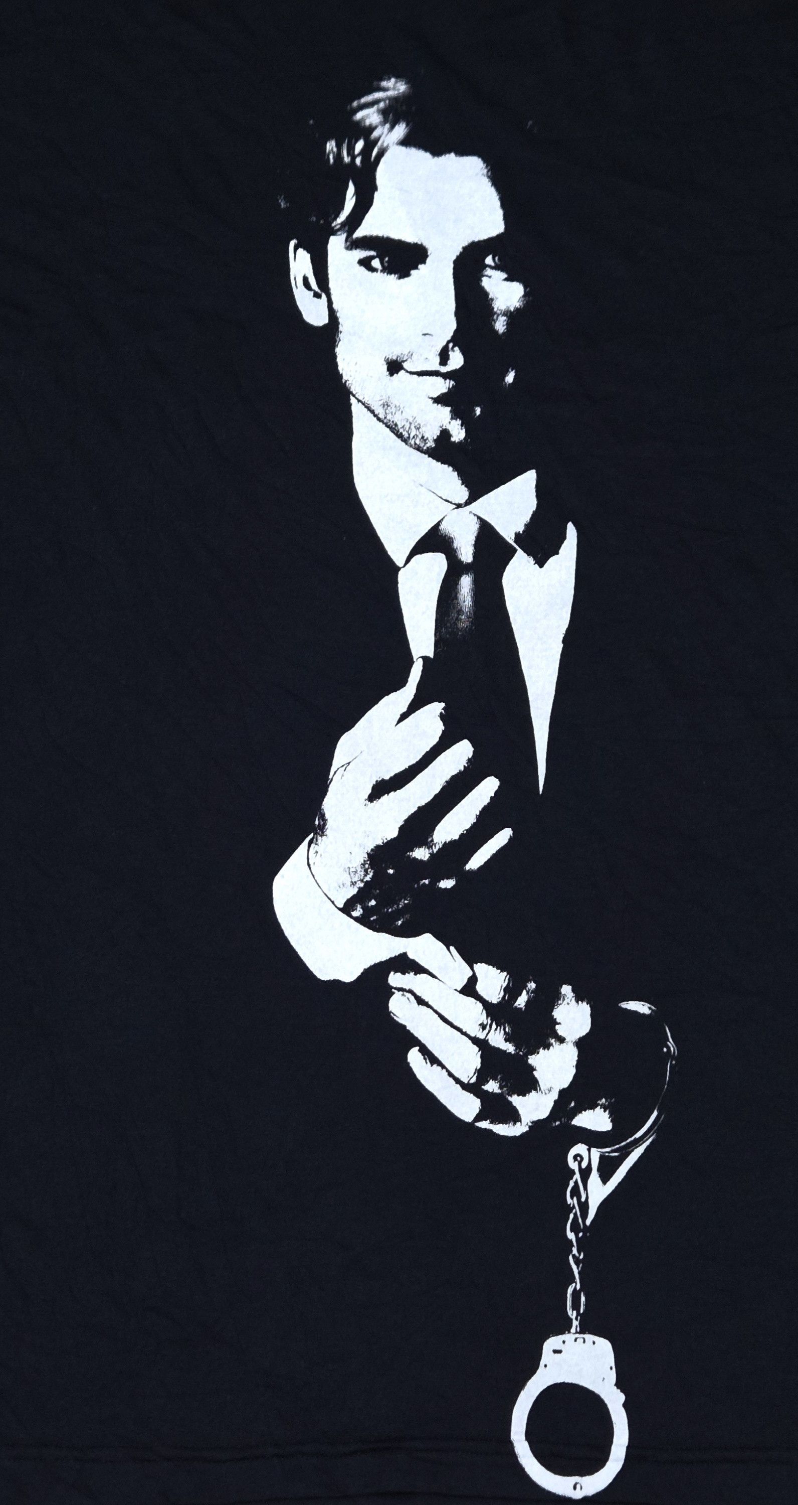American Apparel True Vintage OG y2k White Collar TV Series Promo T Shirt Size US XL / EU 56 / 4 - 5 Thumbnail