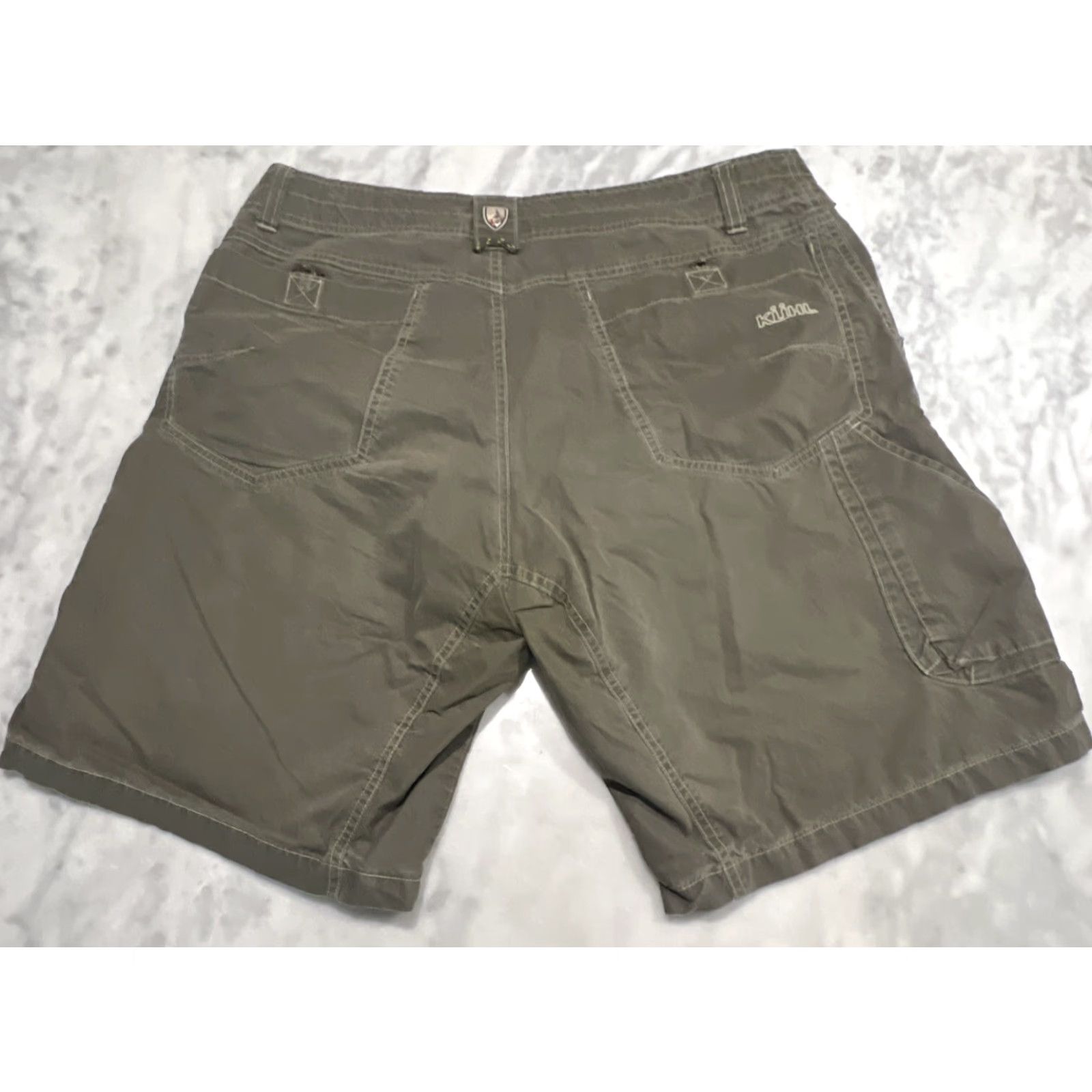 Vintage Kuhl Men's Shorts 36 Casual Hiking Cargo Cotton Nylon 10-inch Inseam Outdoors Brown Size US 36 / EU 52 - 6 Thumbnail