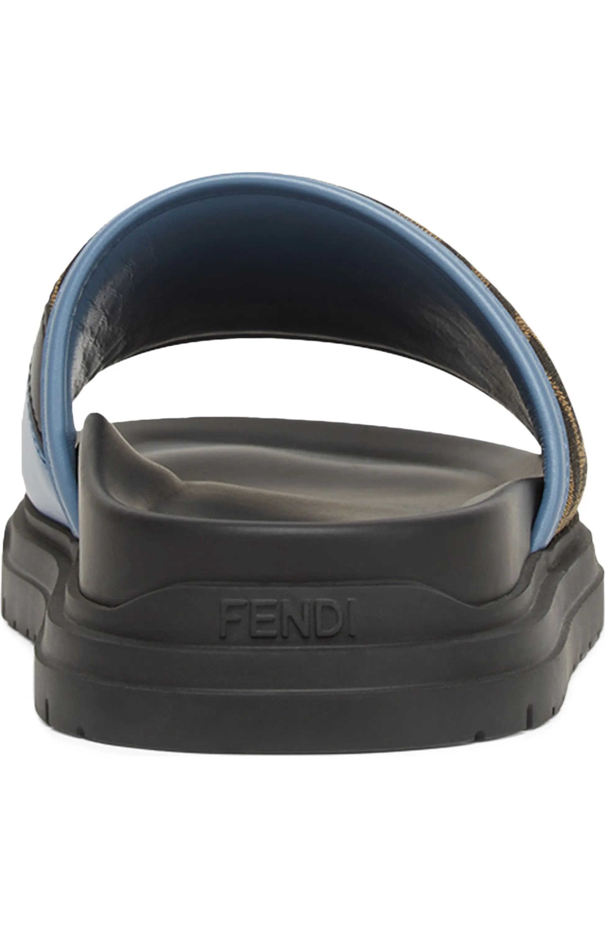 Fendi o1s1wg110226 Fendi Diagonal Slides in Brown/Black Size US 8 / EU 41 - 4 Thumbnail