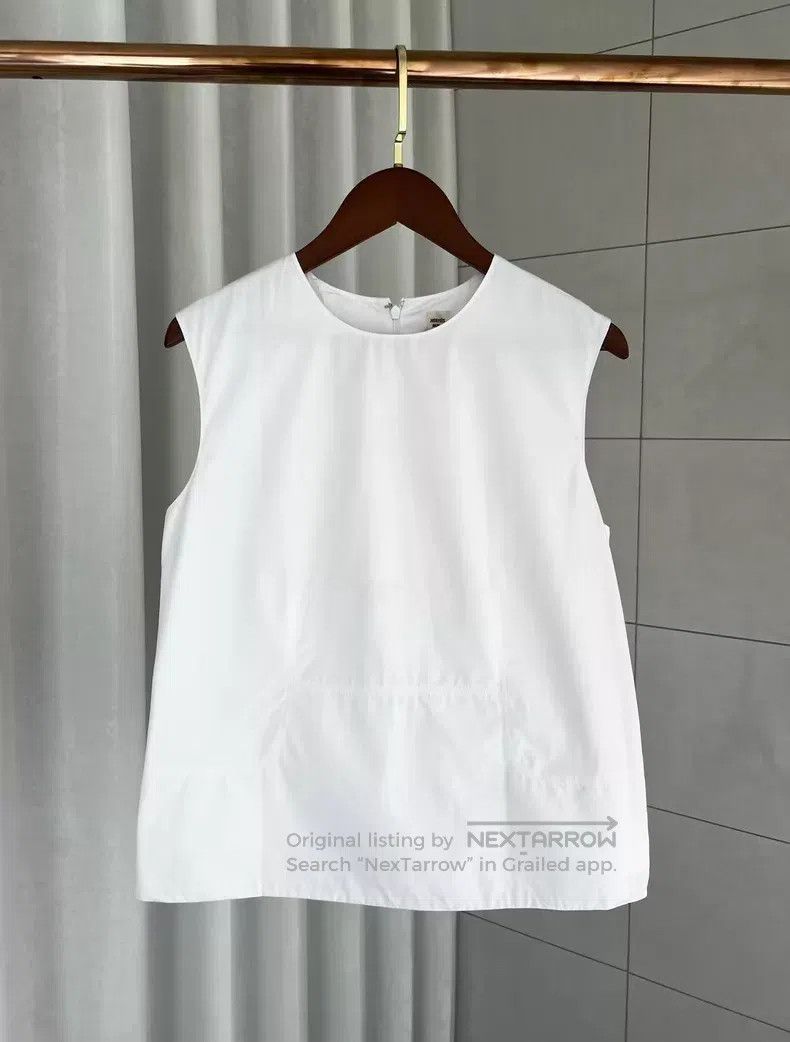 Hermes Hermes White Sleeveless Top Size XS / US 0-2 / IT 36-38 - 1 Thumbnail