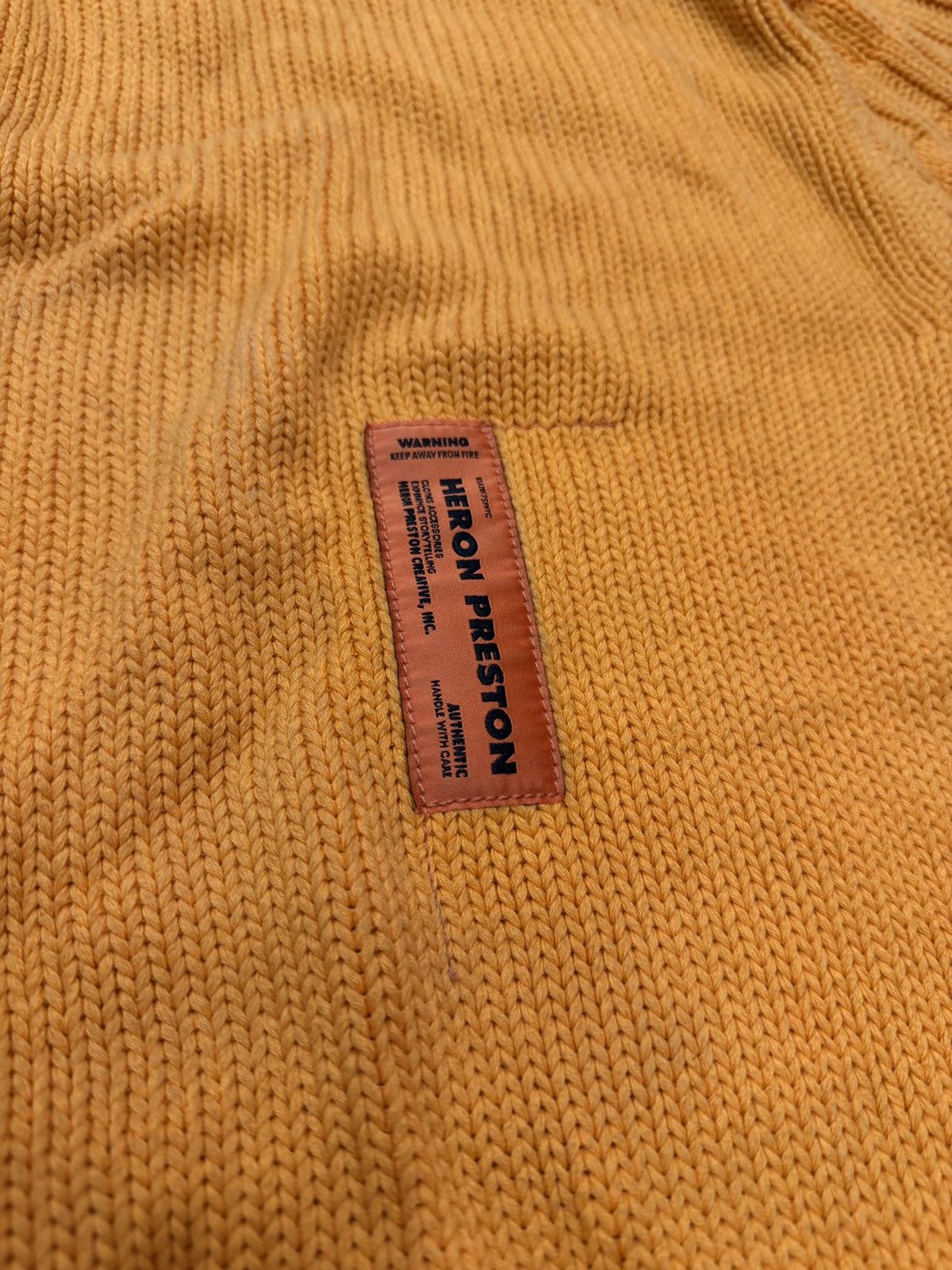 Heron Preston Heron Preston Orange logo knit sweater Size US L / EU 52-54 / 3 - 2 Thumbnail