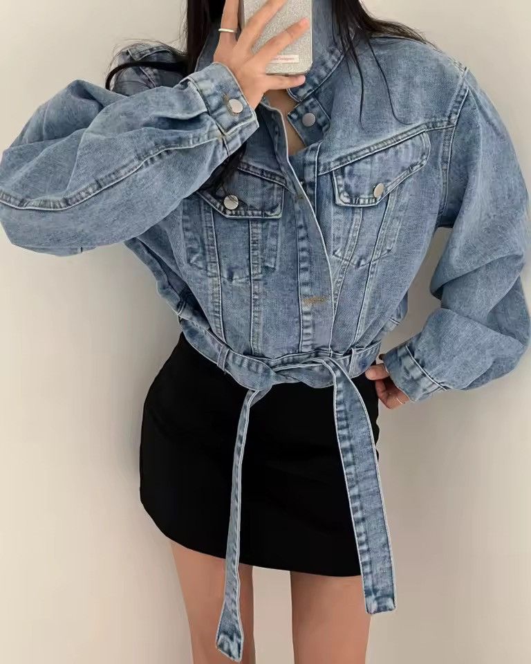 Other Streetwear Denim Loose Cropped Retro Jacket Size XS / US 0-2 / IT 36-38 - 7 Thumbnail