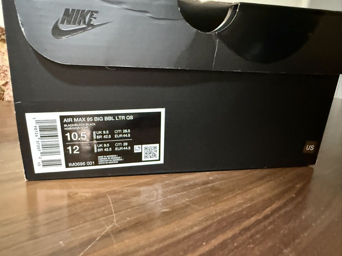 Nike Nike AIR MAX 95 'BIG BUBBLE - BLACK LEATHER' Sneaker Size 11 Size US 11 / EU 44 - 8 Thumbnail