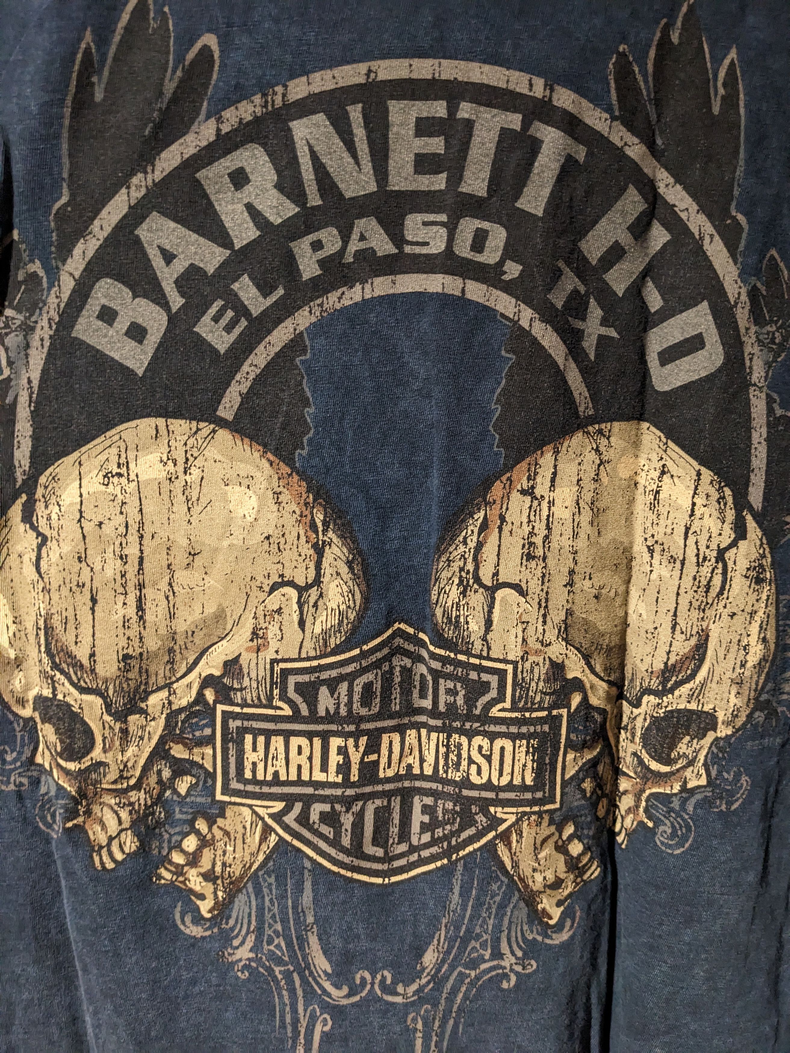 Harley Davidson × Vintage Vintage 2008 Harley Davidson Motorcycle El Paso T-Shirt Size US XL / EU 56 / 4 - 6 Thumbnail