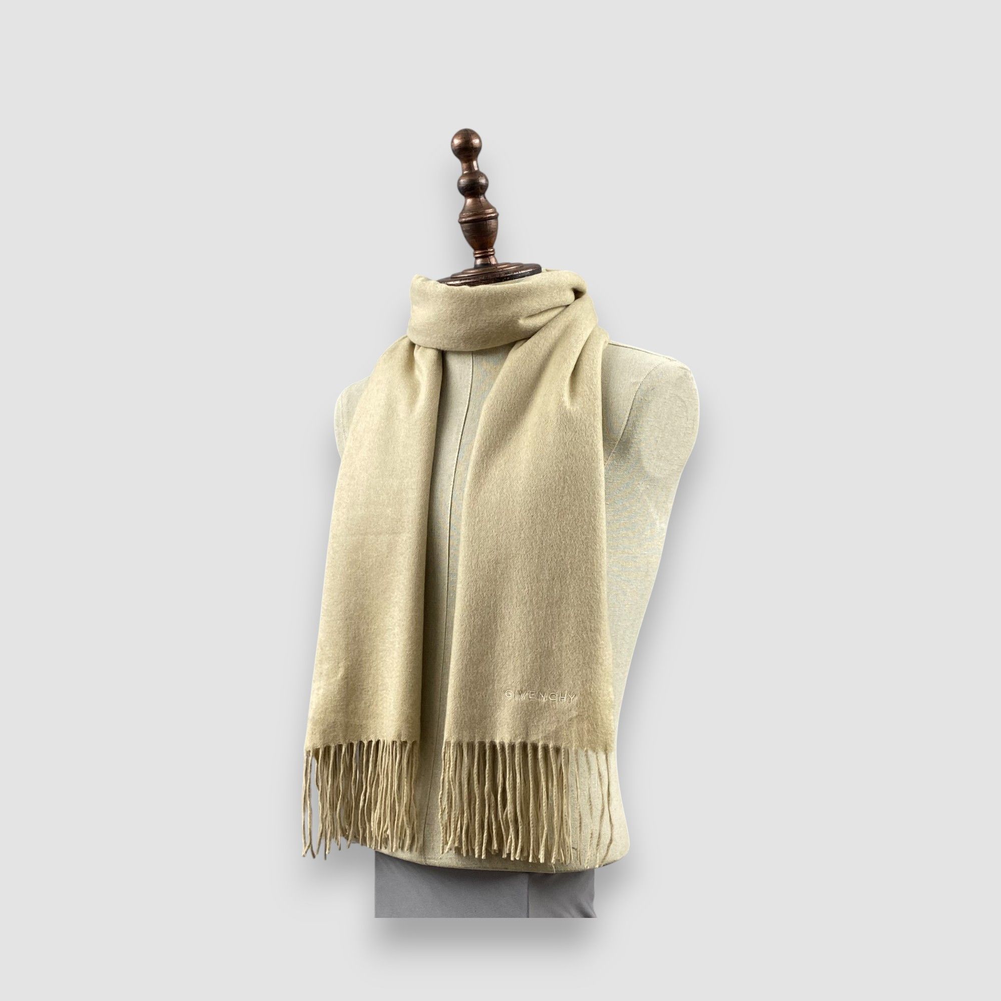 Givenchy Vintage Givenchy Scarf Muffler Wool Shawls Babushka Scarves Size ONE SIZE - 2 Thumbnail