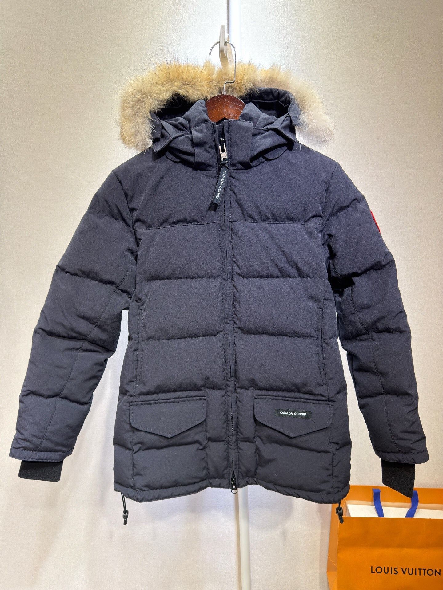 Canada Goose Canada Goose Navy Blue Hooded Down Jacket Size US M / EU 48-50 / 2 - 1 Thumbnail