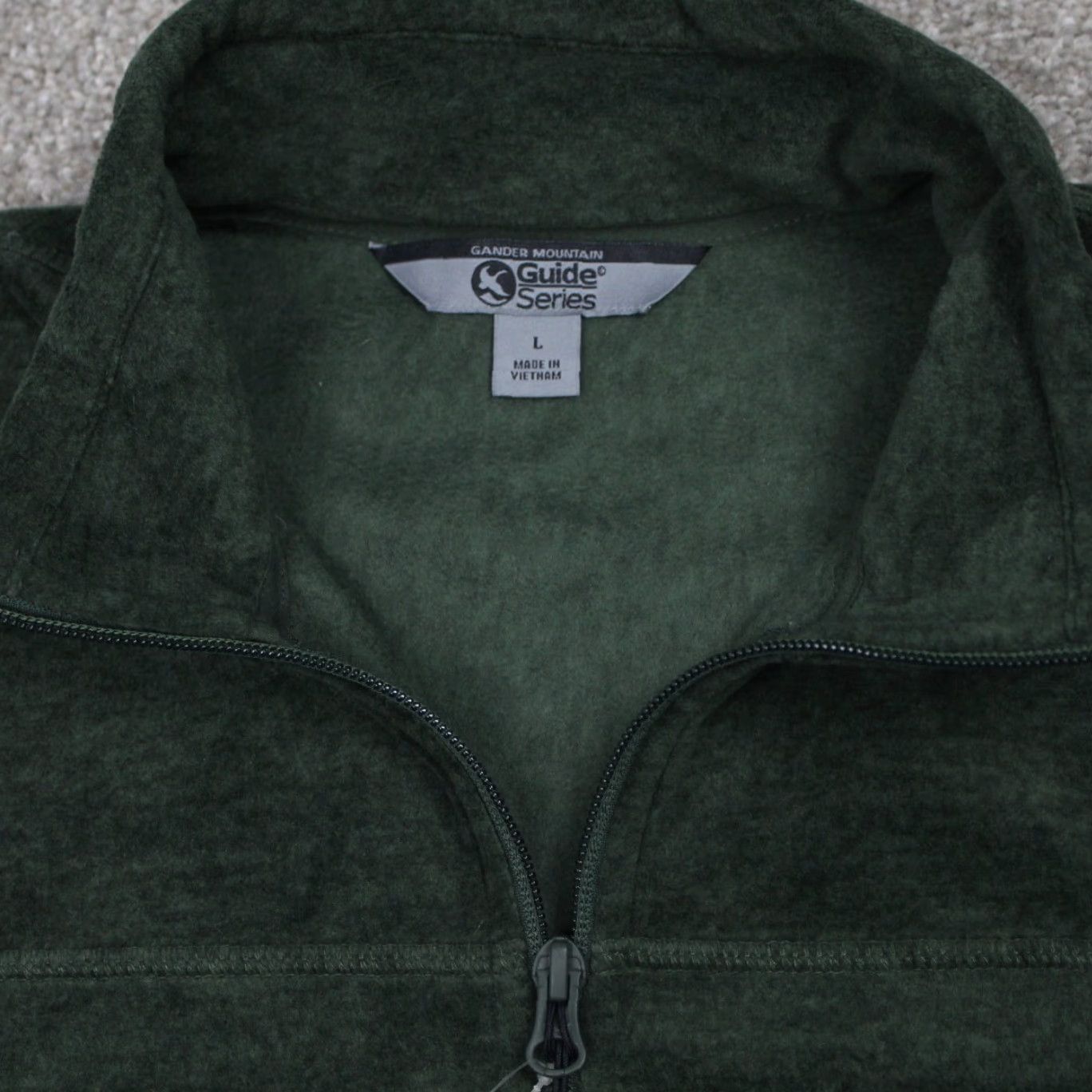 Essentials Gander Mountain Shacket Mens Large Green 1/4 Zip Sweatshirt Fleece NWT ACembroidered Logo Regular Fit Outdoor Shirt Size US L / EU 52-54 / 3 - 6 Thumbnail