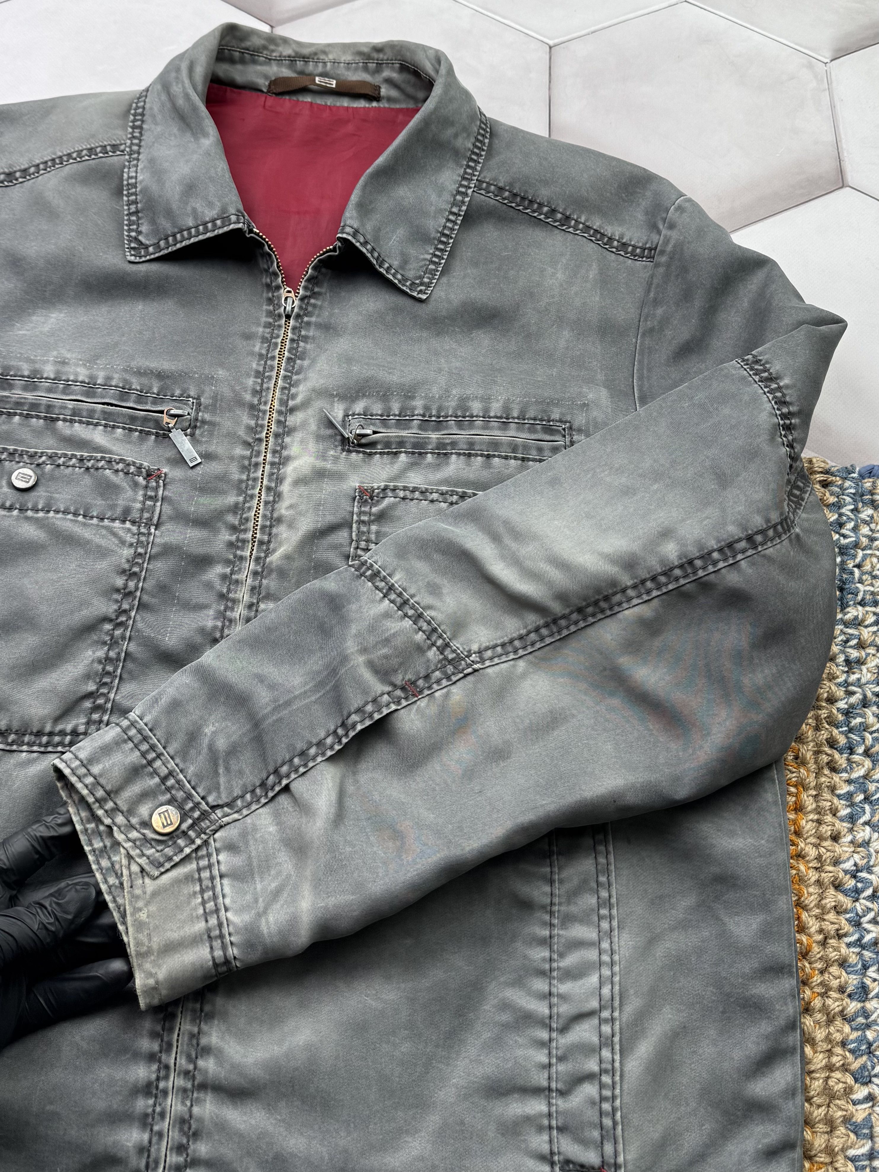 Japanese Brand Vintage Faded Garment Dyed Jacket Red Lining Size US XL / EU 56 / 4 - 6 Thumbnail