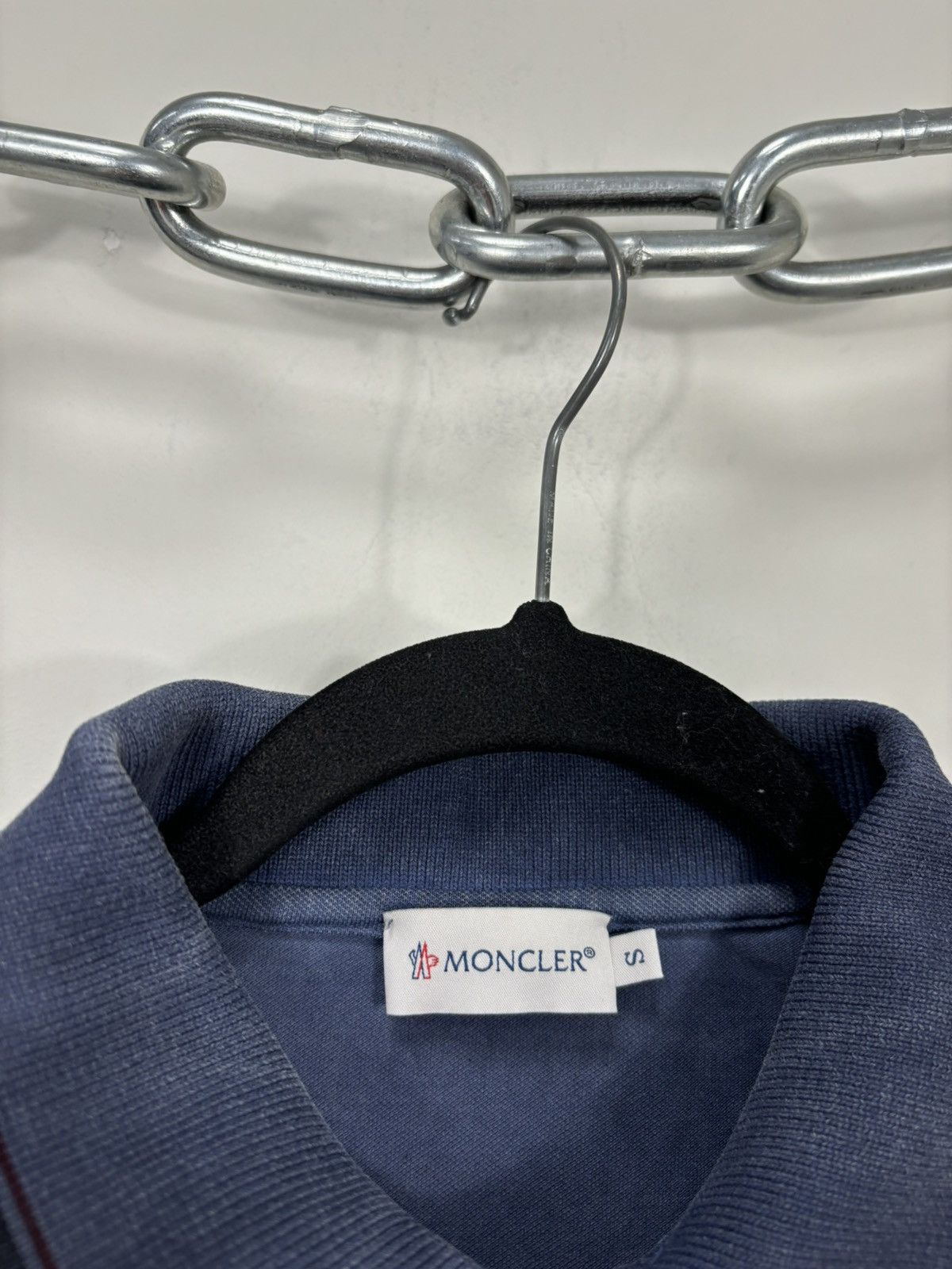 Moncler Maglia Polo Manica Corta Garment Dyed Polo Shirt