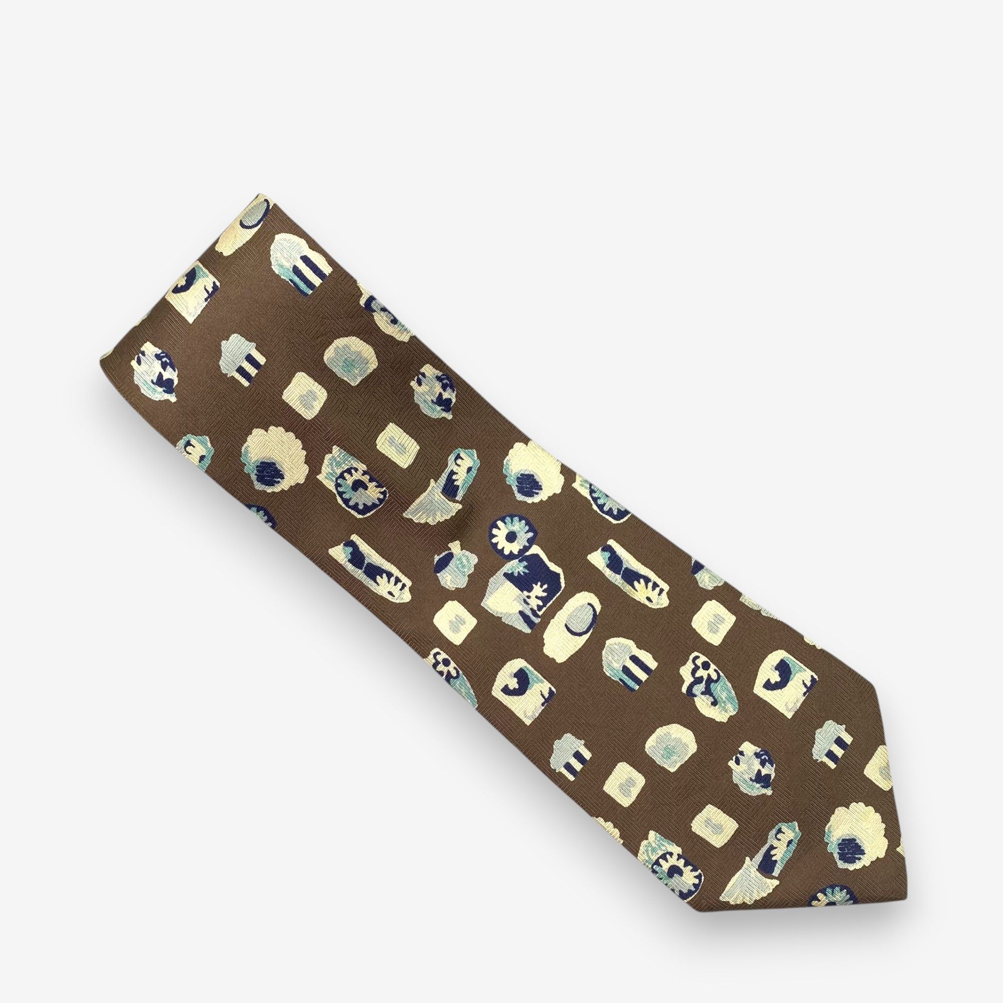 Japanese Brand Vintage Sonia Rykiel Homme SILK Necktie Cravate Pure Silk Size ONE SIZE - 2 Thumbnail