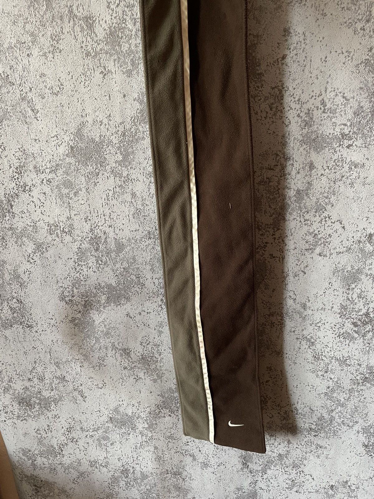Nike × Vintage Vintage Nike Y2K Brown Fleece Scarf Size ONE SIZE - 6 Thumbnail