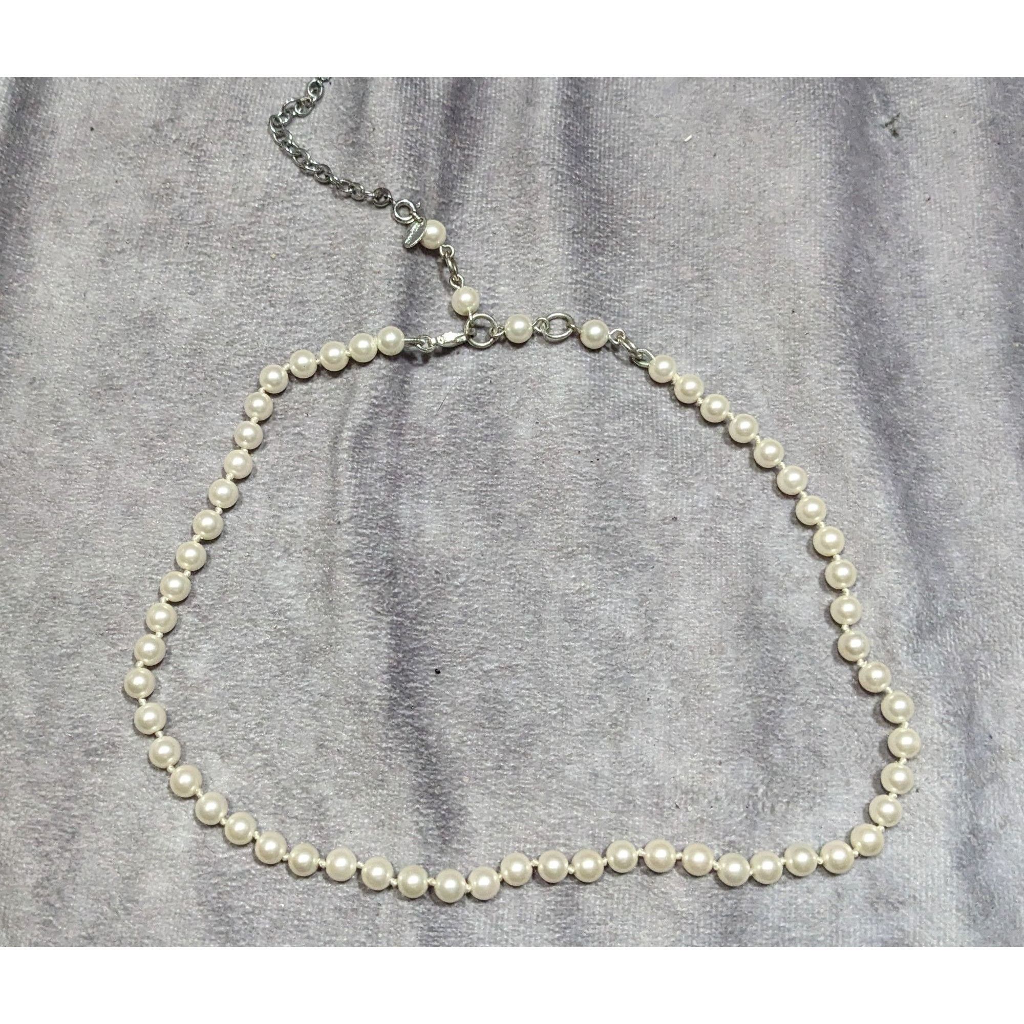 Other Vintage Cezanne Elegant Faux Pearl Necklace With Adjustable Size ONE SIZE - 6 Thumbnail