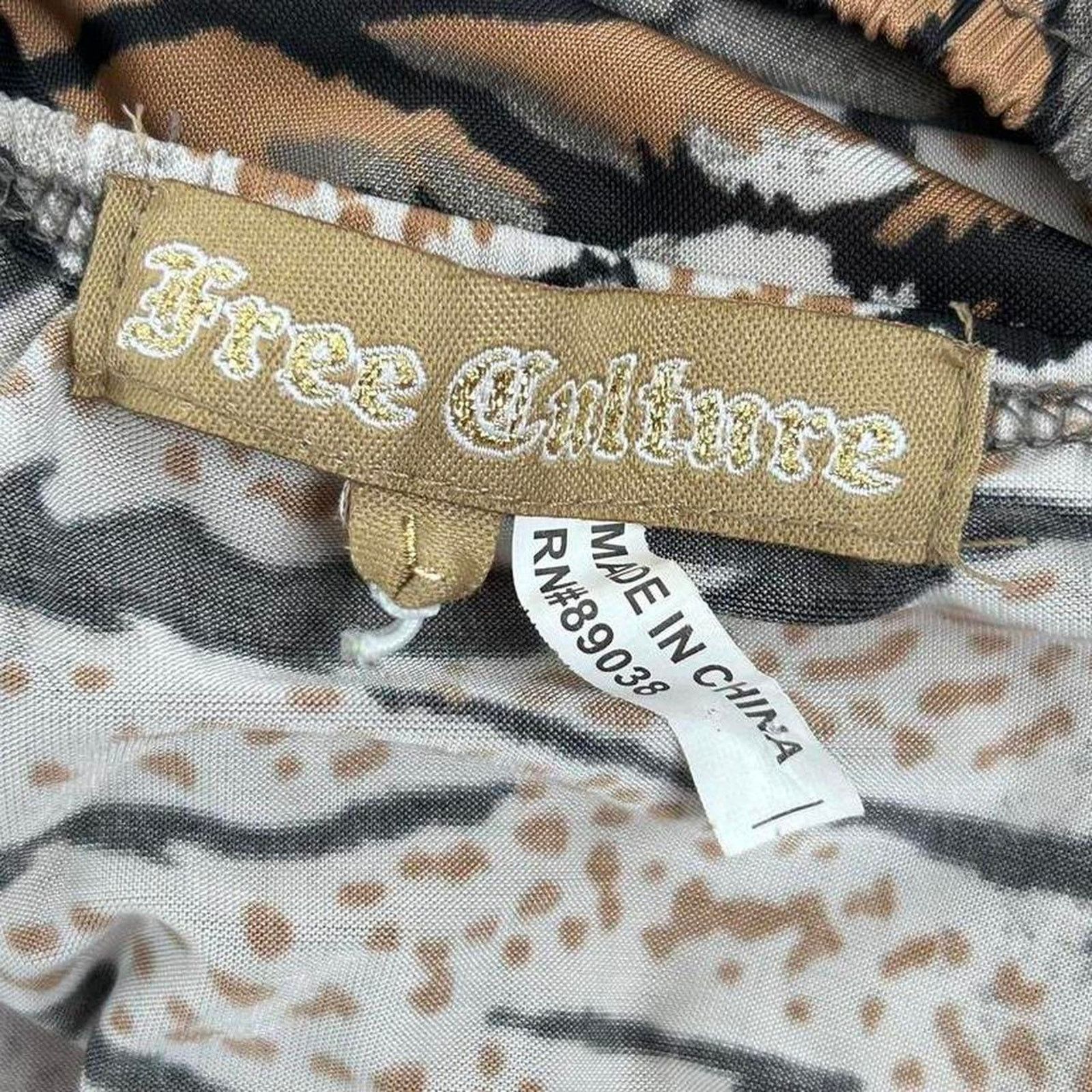 Other vintage y2k tiger animal print mini halter dress Size M / US 6-8 / IT 42-44 - 5 Thumbnail