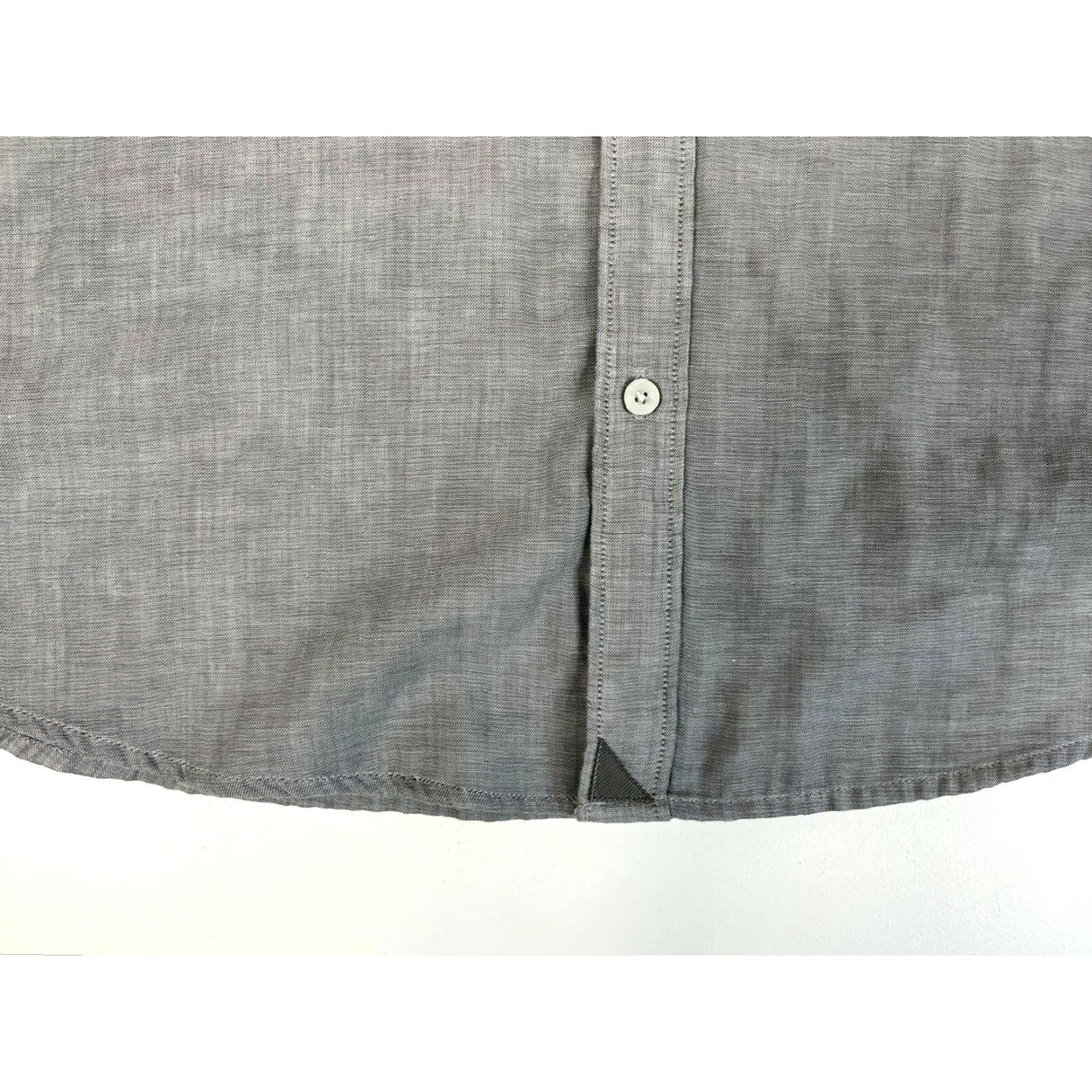 UNTUCKit UNTUCKit Valadige Button-Up Shirt Men's Regular 2XL Gray 100% Cotton Long Sleeve Collared Solid Shirt Men’s VALADIGE 33980 Size US XXL / EU 58 / 5 - 6 Thumbnail