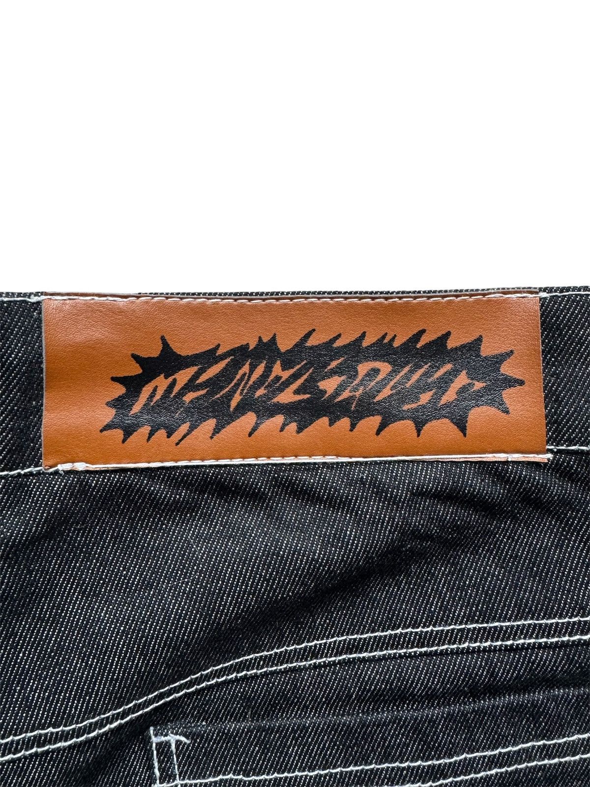 Other Mind Liquid ‘Sorted Out’ Black Denim Shorts Size US 34 / EU 50 - 6 Thumbnail