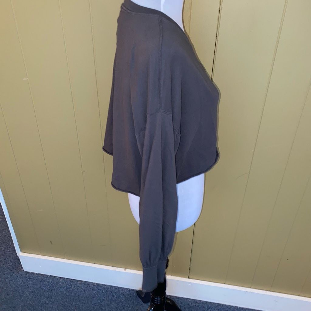 Free People Free people women XS crop Crewneck Longsleeve shirt grey Size XS / US 0-2 / IT 36-38 - 5 Thumbnail