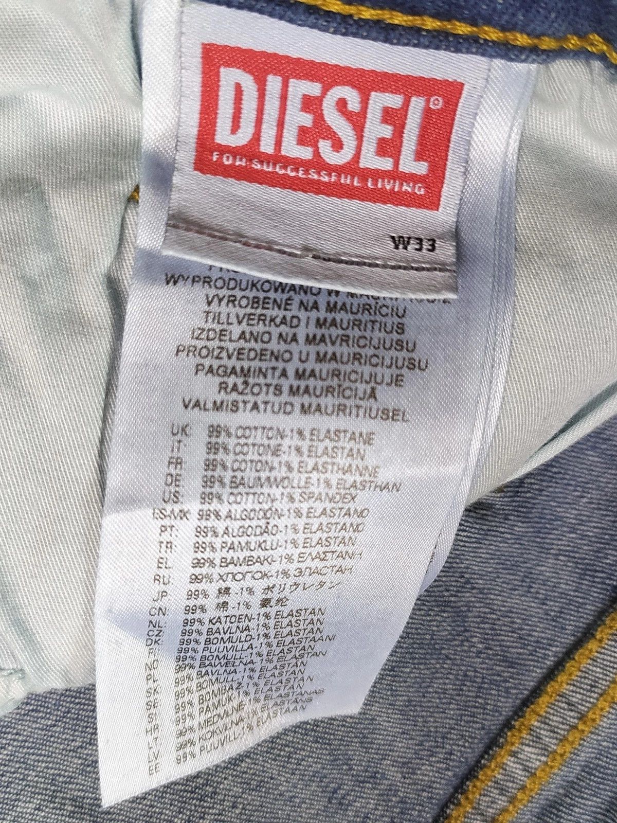 Diesel Diesel D-LUSTER L.30 MENS JEANS T/9945 Size US 33 - 7 Thumbnail