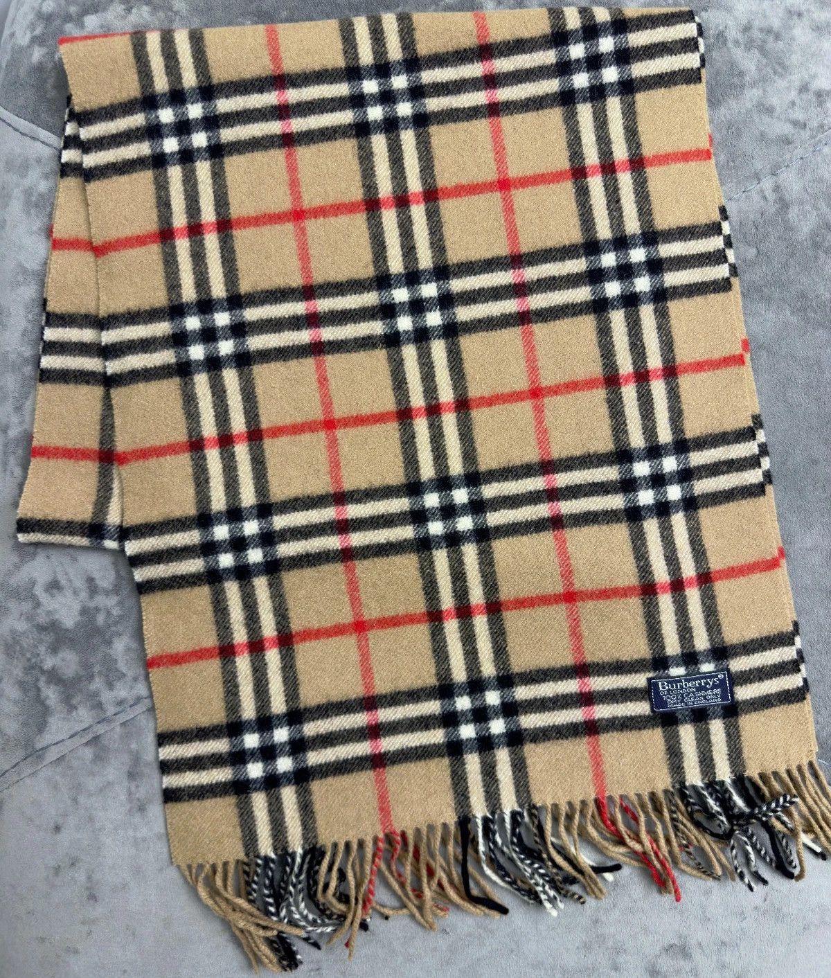 Burberry Burberrys Vintage Pure Cashmere Nova Check Scarf 170×37 cm Size ONE SIZE - 9 Thumbnail