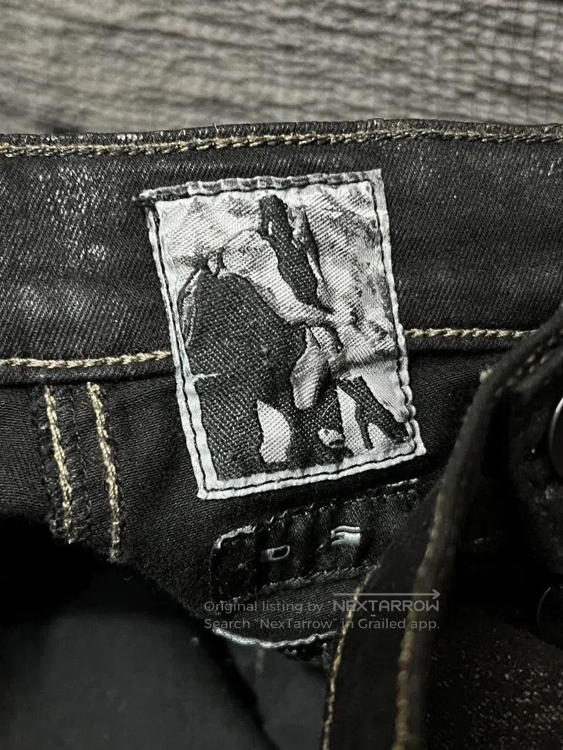 Rick Owens rare thick waxed bike jeans . Size US 31 - 9 Thumbnail