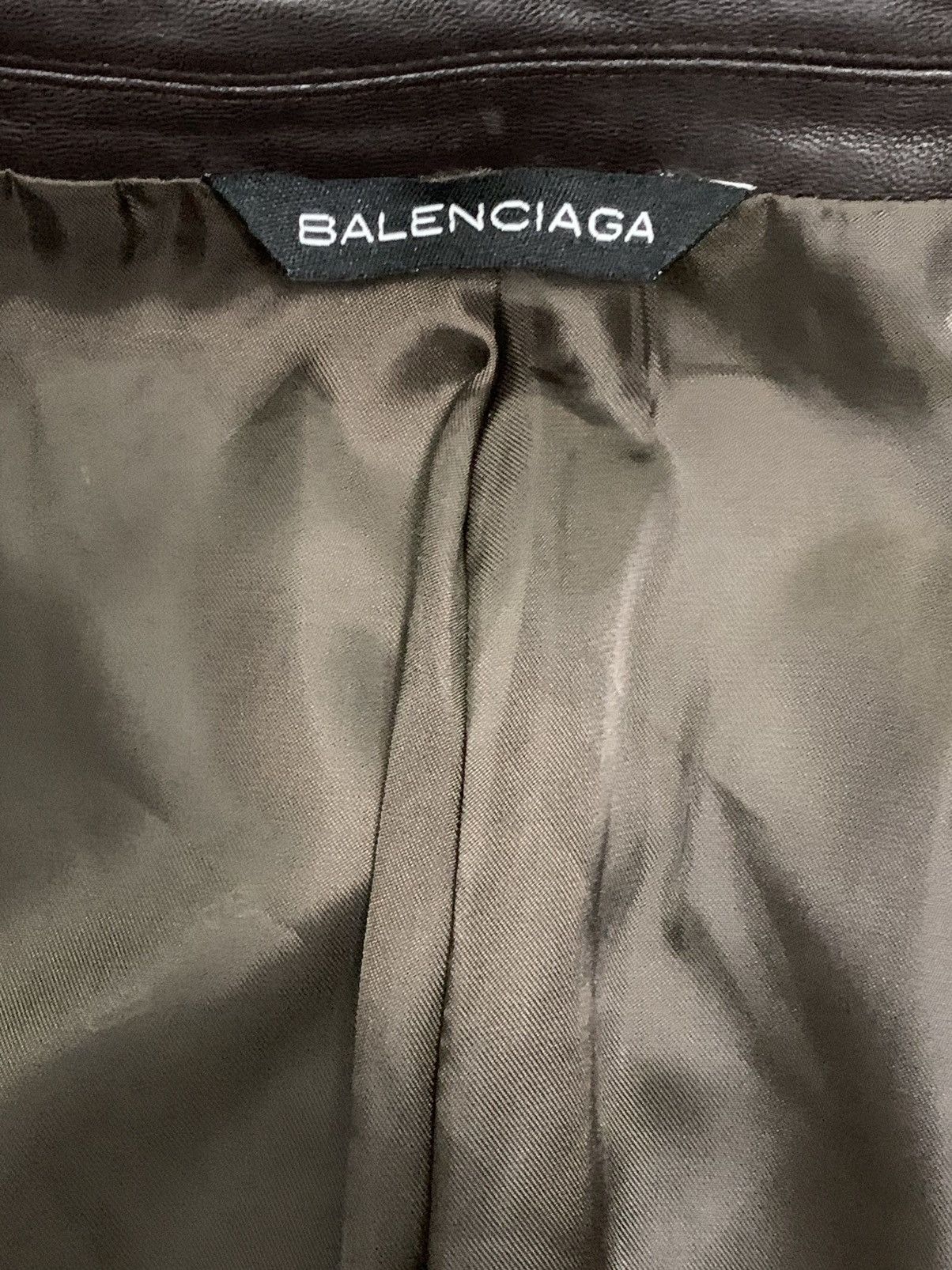 Balenciaga BALENCIAGA LEATHER ELBOW PATCH & HALF COLLAR WOOL BLAZER Size 50R - 4 Thumbnail