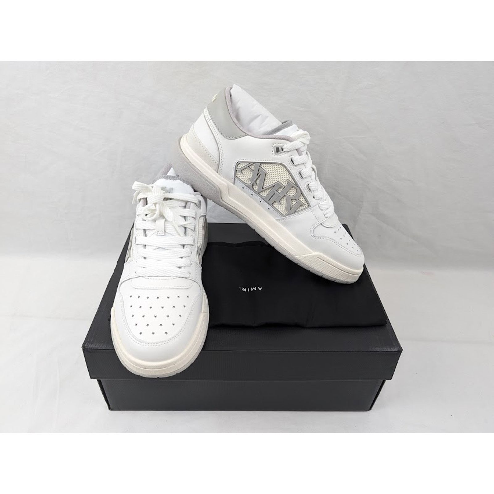 Amiri o1rshd1 Classic Low-Top Sneakers in White Grey Size US 13 / EU 46 - 19 Thumbnail