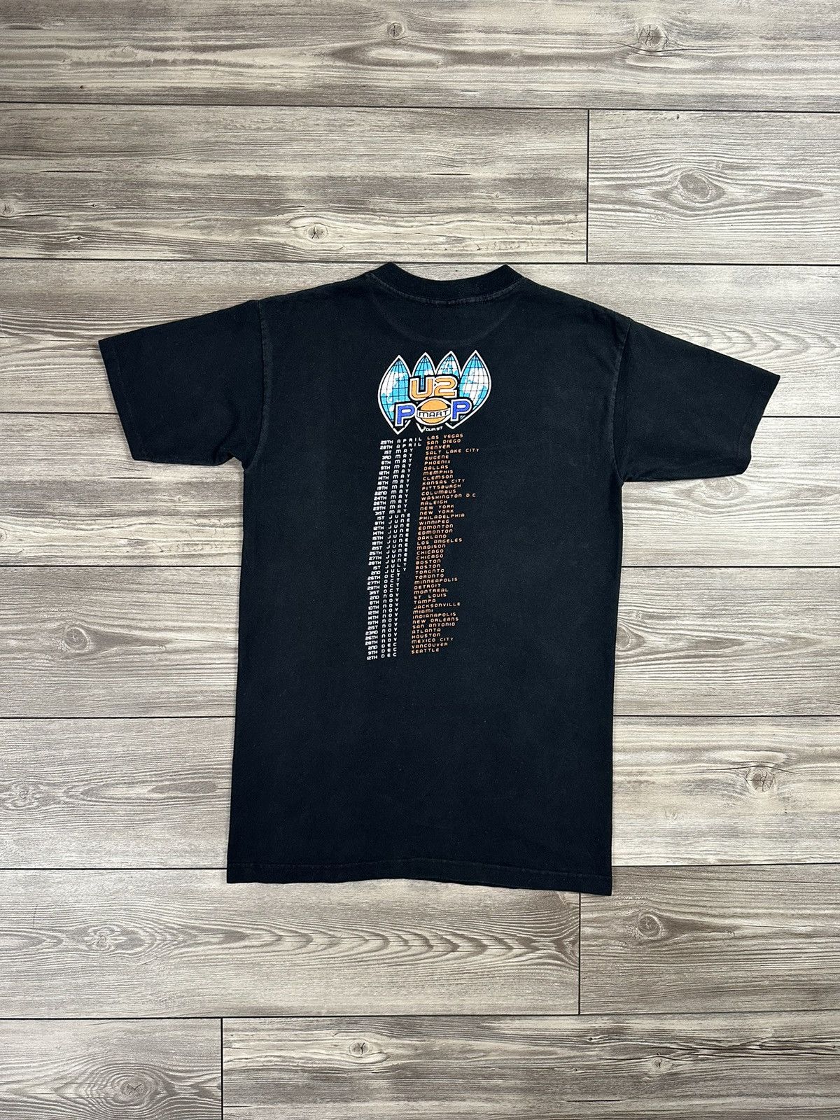 Band Tees Vintage 90’s U2 Pop Mart Tour T Shirt Size US M / EU 48-50 / 2 - 2 Thumbnail