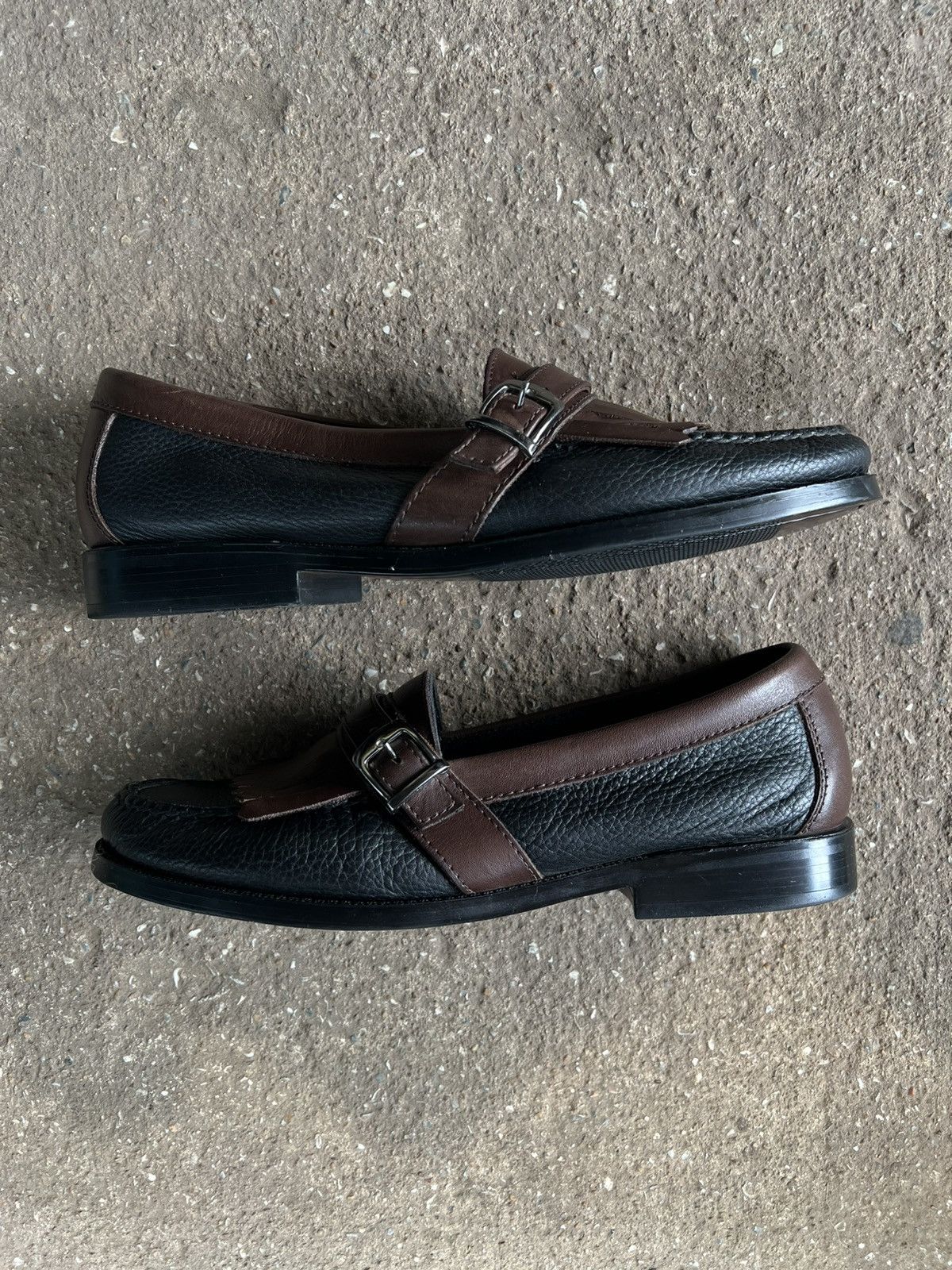 Bass Bass Black and Brown Loafers Size US 11 / EU 44 - 1 Thumbnail