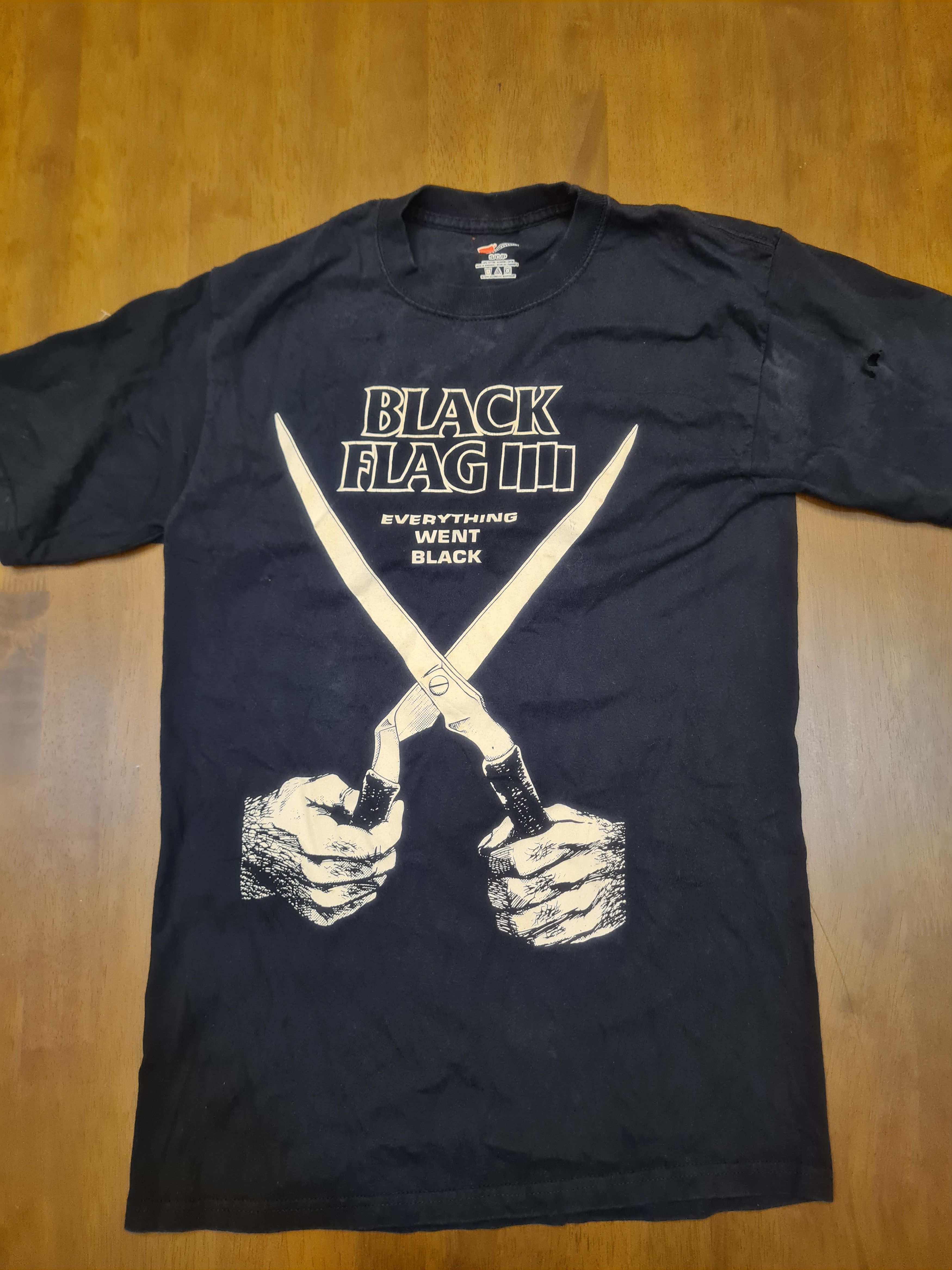 Band Tees × Vintage Vintage black flag Size US XL / EU 56 / 4 - 1 Thumbnail