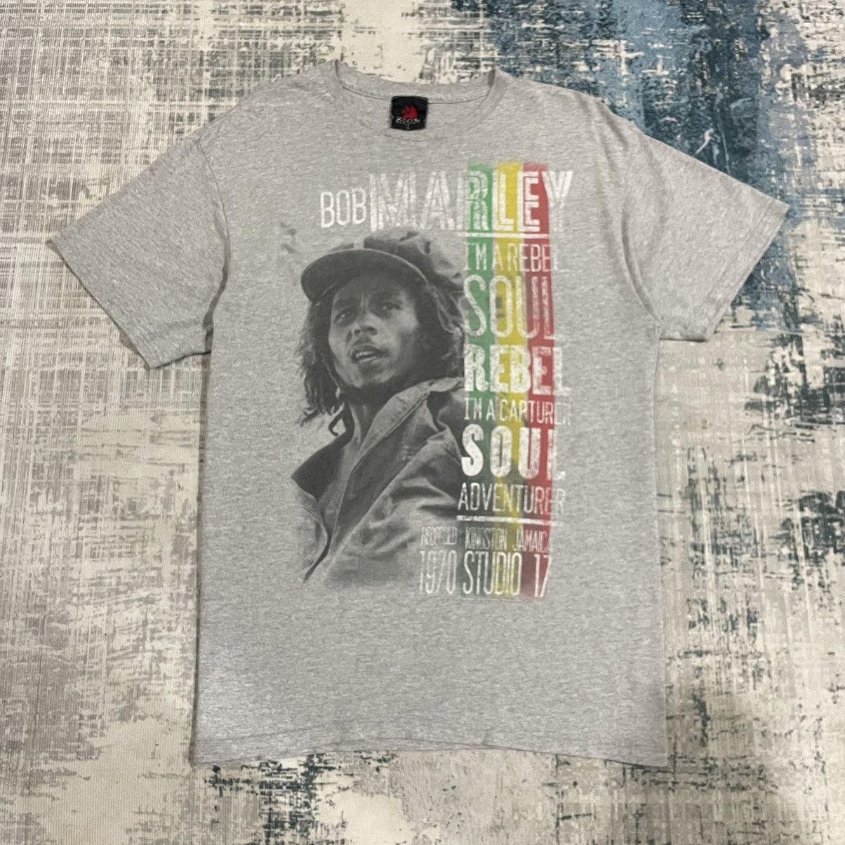 Vintage Rare Bob Marley Men’s “Soul Rebel” T Zion Roots Lt Size US L / EU 52-54 / 3 - 1 Thumbnail