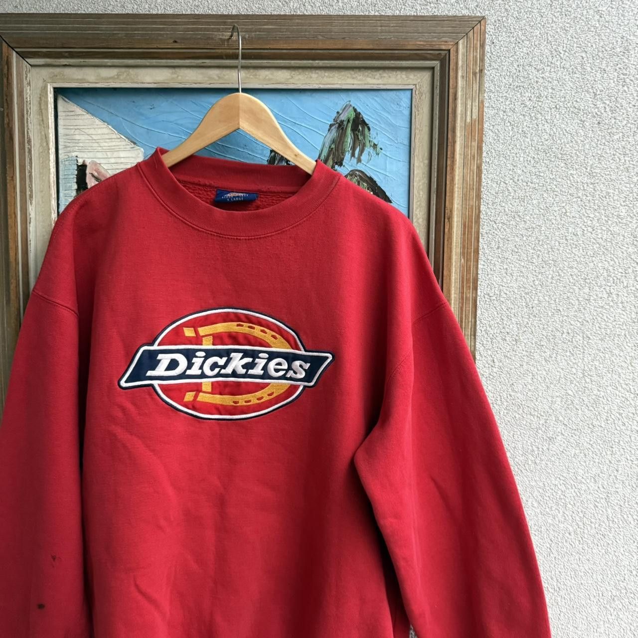 Dickies Dickies red crewneck sweatshirt Big Logo Skate Size US XL / EU 56 / 4 - 2 Thumbnail