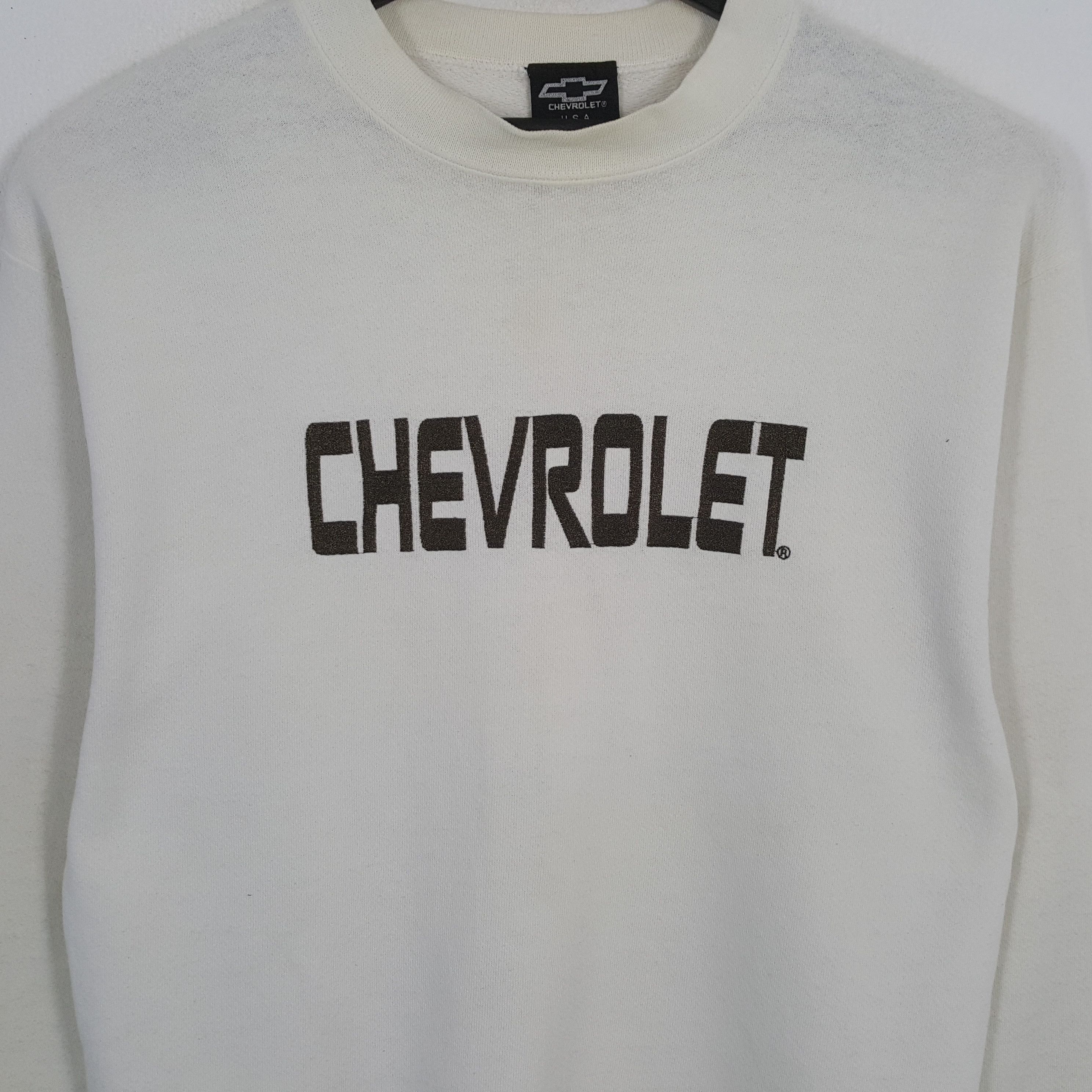 Vintage CHEVROLET Cars Motorsports Brand Sweatshirt Size US M / EU 48-50 / 2 - 2 Thumbnail