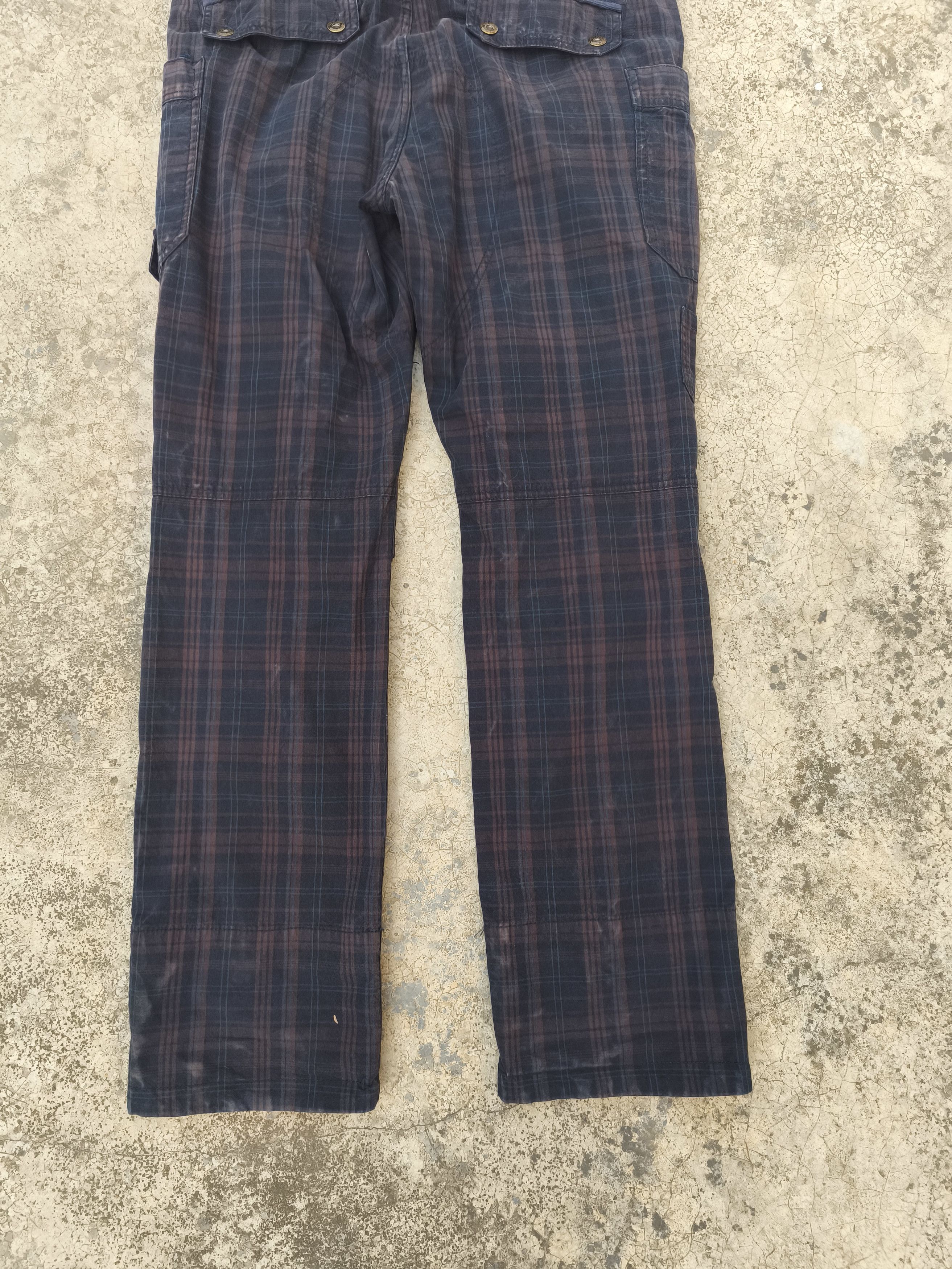 Japanese Brand Back Number cargo pants plaid Size US 36 / EU 52 - 9 Thumbnail