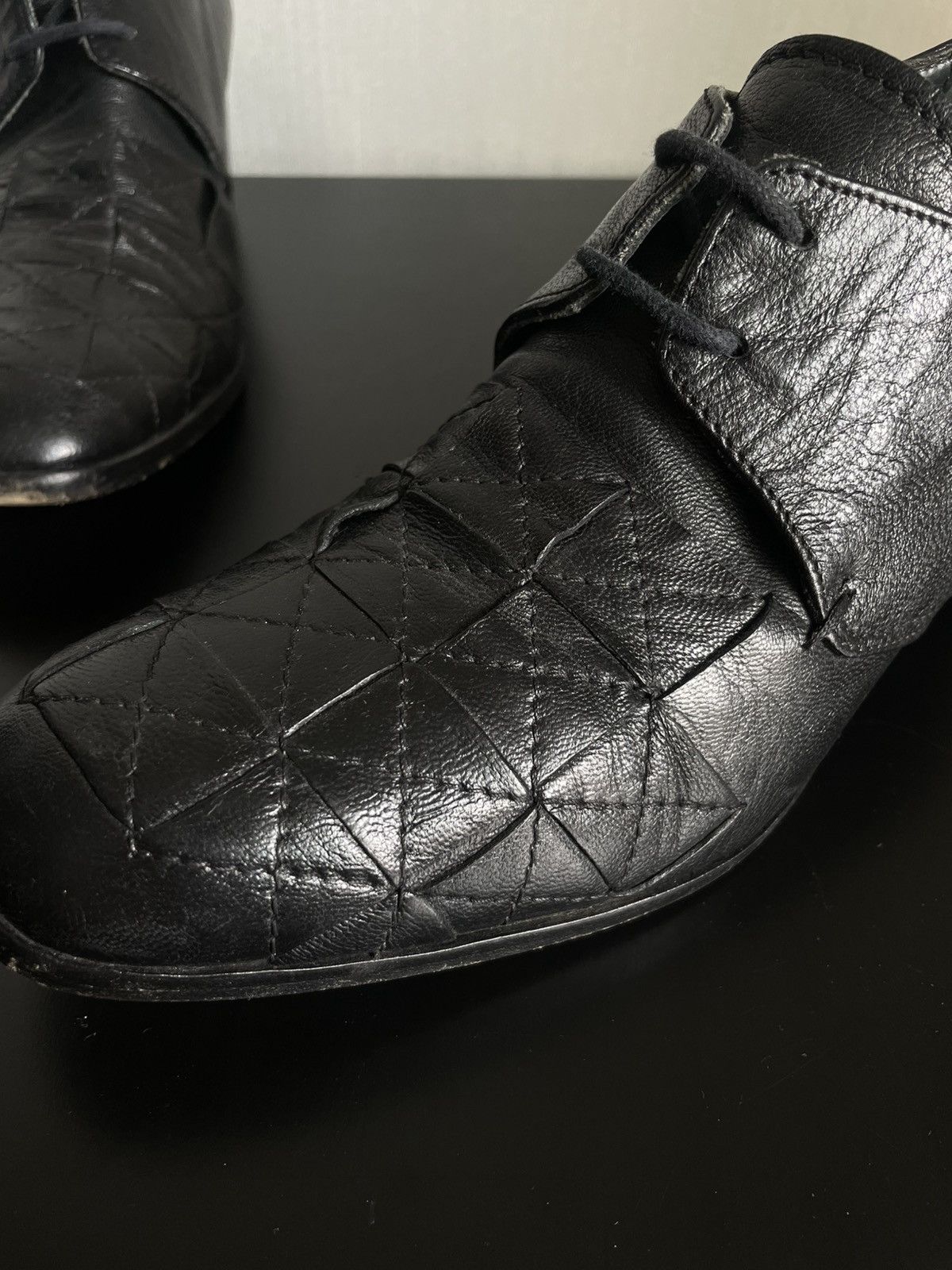 Hysteric Glamour Vintage Avant Garde Moma Leather Heels Y2k Opium Size US 9.5 / IT 39.5 - 5 Thumbnail