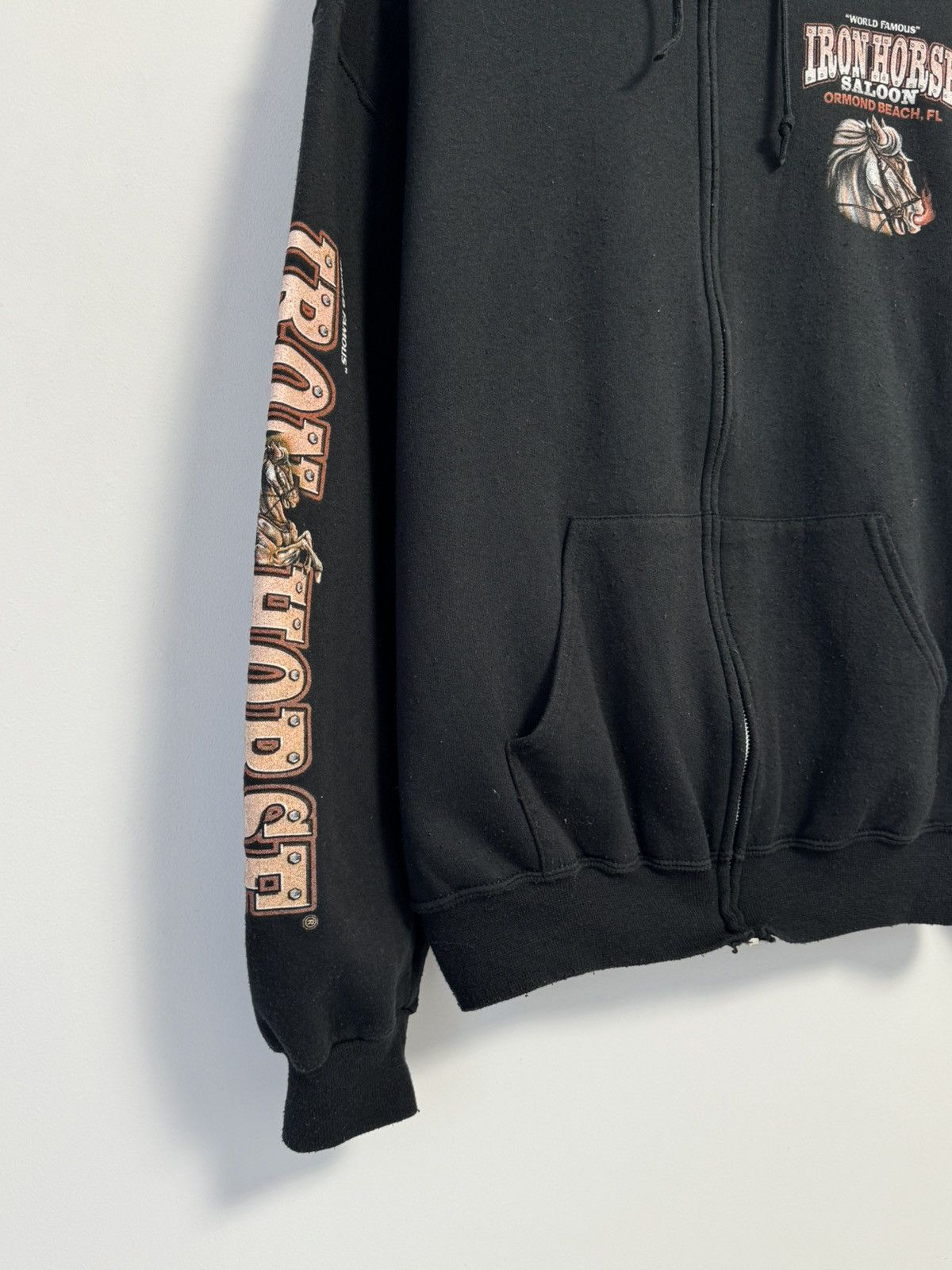 Vintage Iron Horse 2008 Bike week Zip hoodie Vintage Size US XL / EU 56 / 4 - 4 Thumbnail