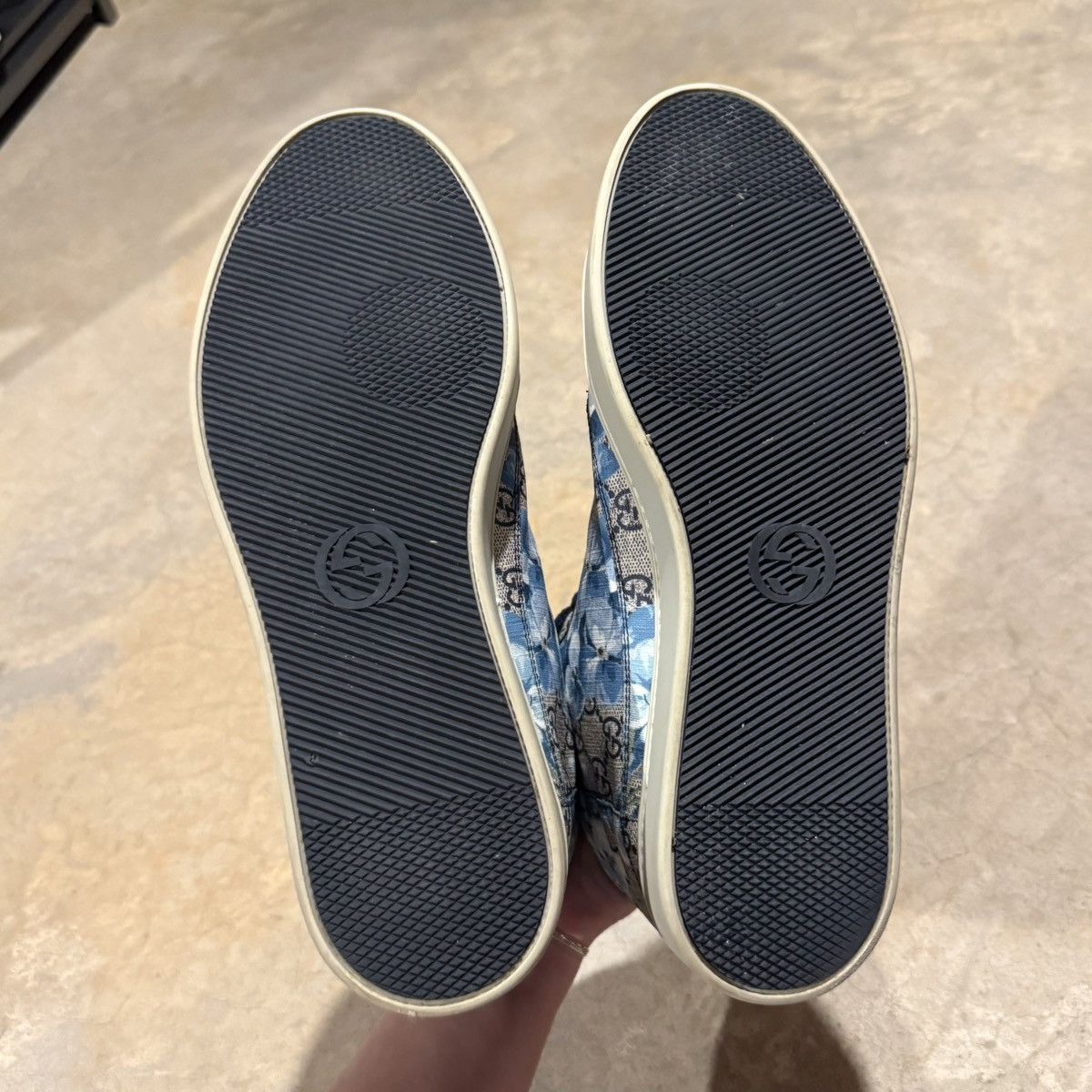 Gucci Gucci GG Supreme Bloom Print High Top Sneakers US 11.5 Size US 11.5 / EU 44-45 - 10 Thumbnail