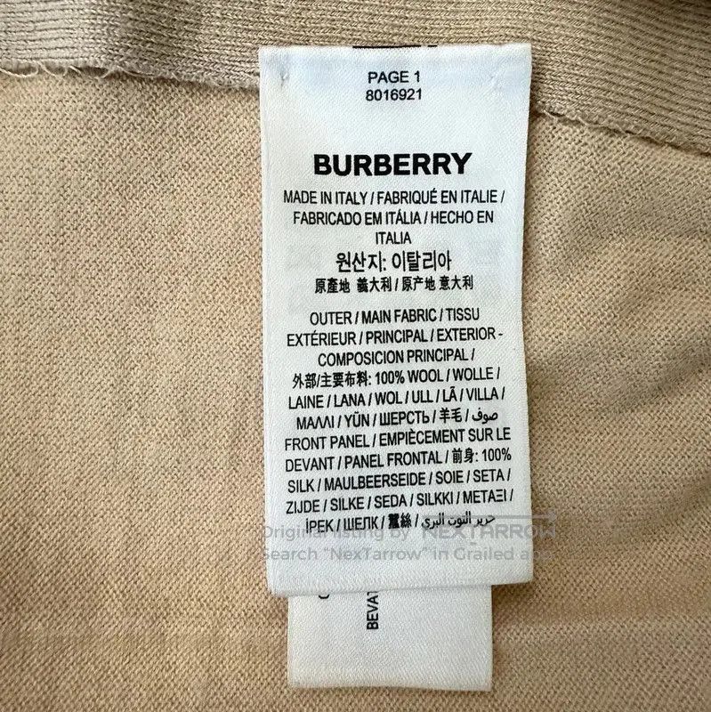 Burberry Burberry Women's Nude Wool Cardigan. Size M / US 6-8 / IT 42-44 - 4 Thumbnail