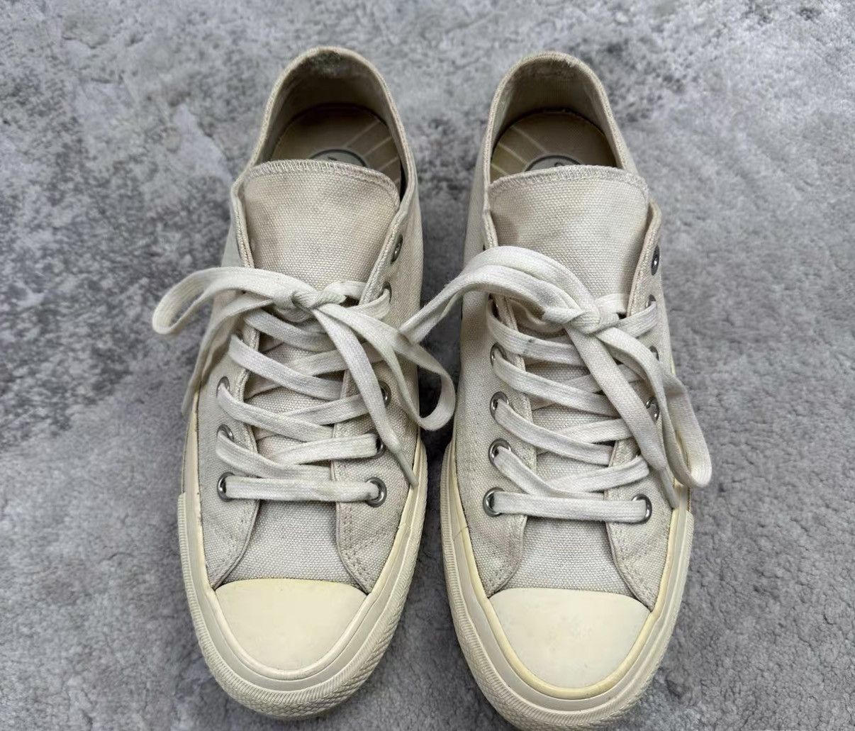 Converse Converse Addict Off-White Canvas Sneakers J16 Size US 8 / EU 41 - 2 Thumbnail