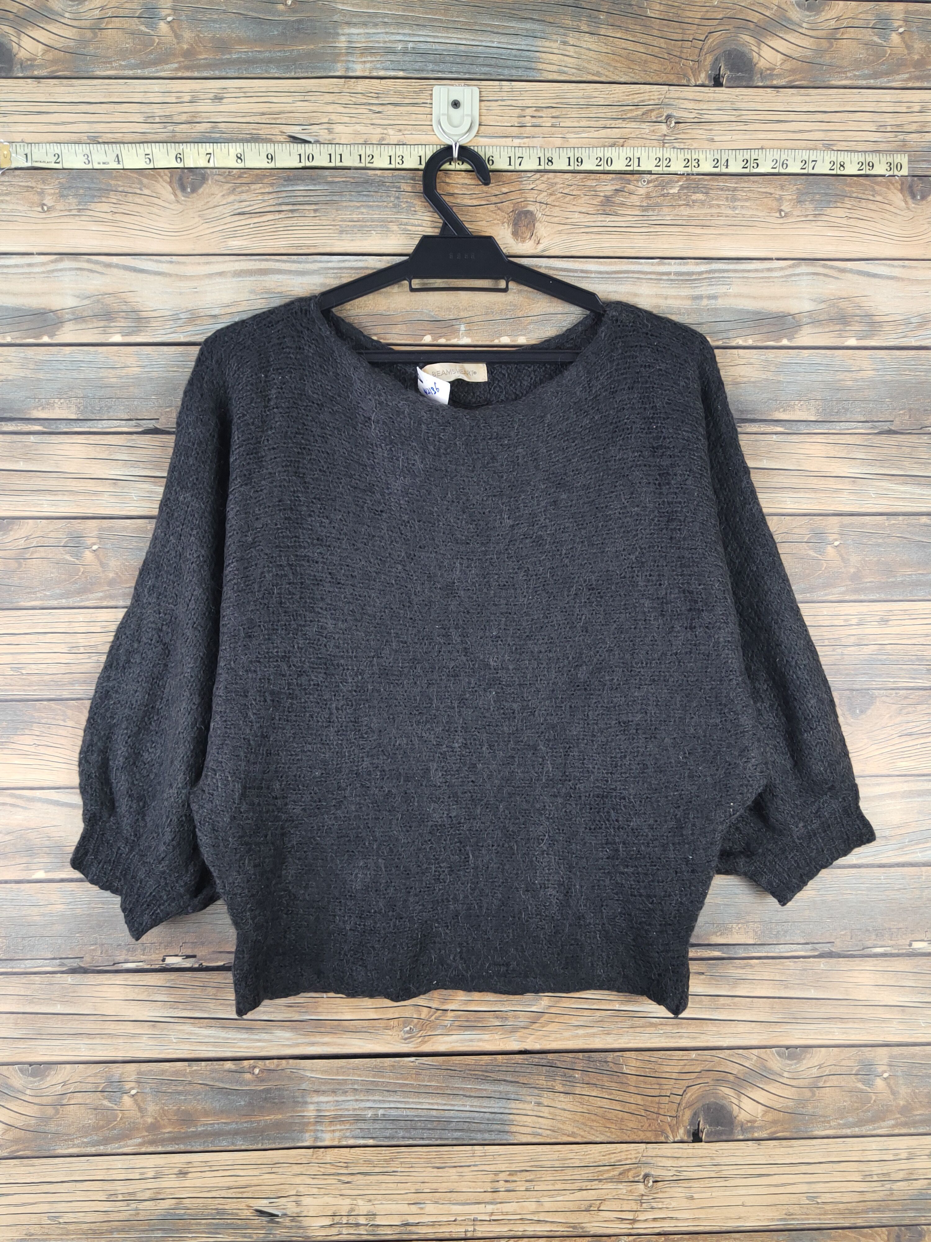 Beams Plus Beams Heart Dark Gray Knitwear Crop Tops #W2136 Size XS / US 0-2 / IT 36-38 - 1 Thumbnail