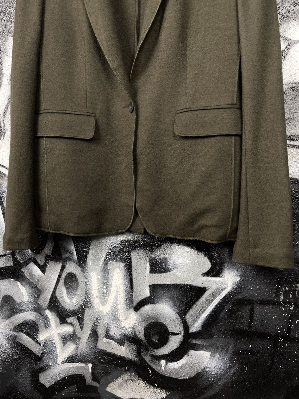 Rag & Bone Rag & Bone New York Wool Single Button Olive Blazer Women’s Size M / US 6-8 / IT 42-44 - 4 Thumbnail
