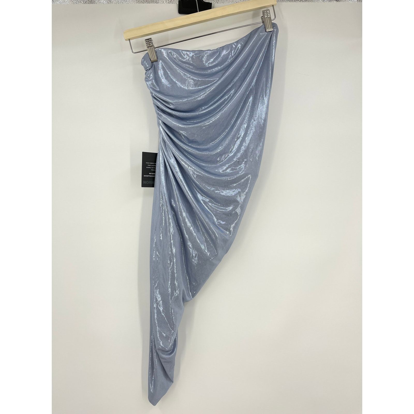 Norma Kamali Norma Kamali | Strapless Diana Pickleball Dress Blue S Size S / US 4 / IT 40 - 4 Thumbnail