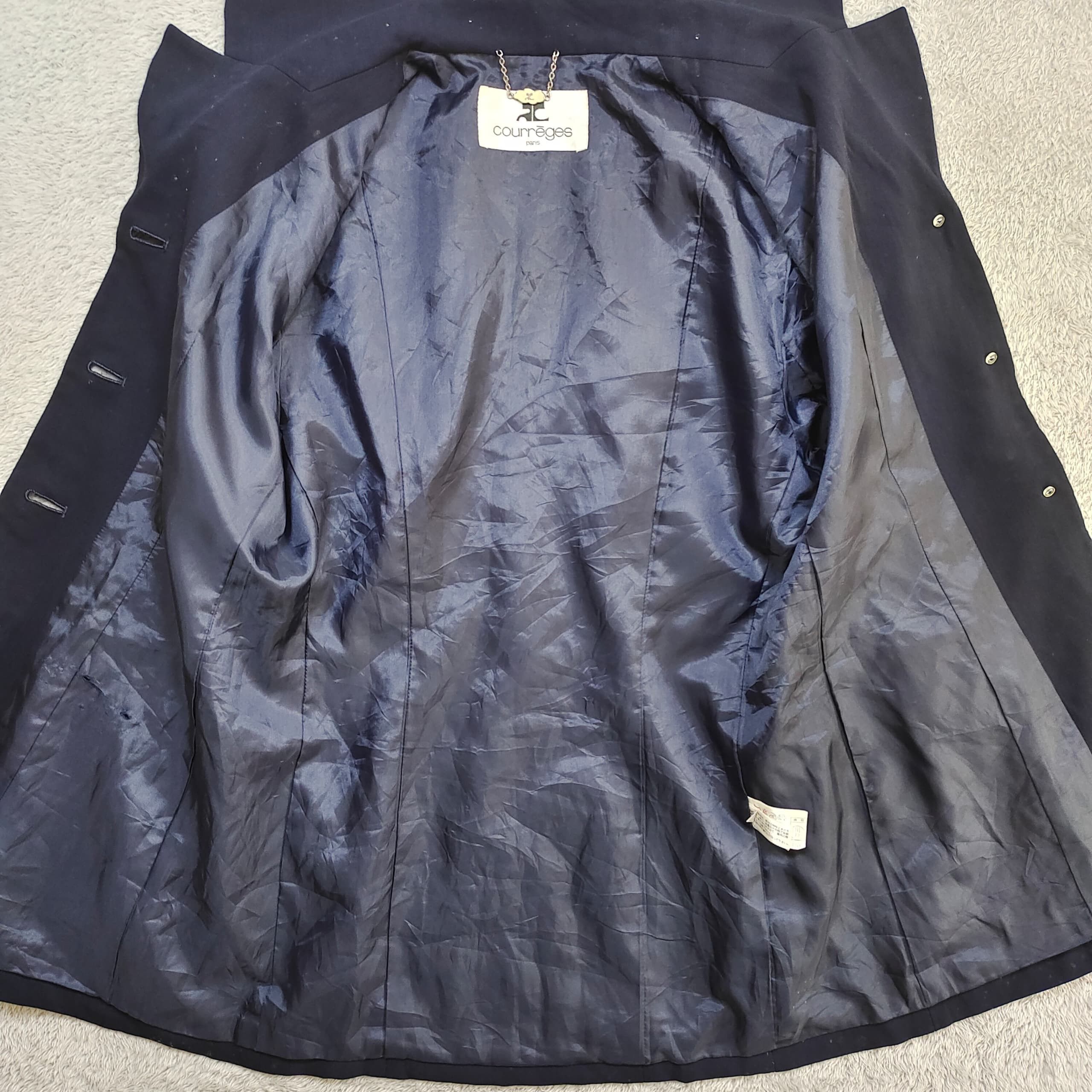 Courreges Vintage 80s Courrèges Paris Wool Blazer Size 38R - 11 Thumbnail