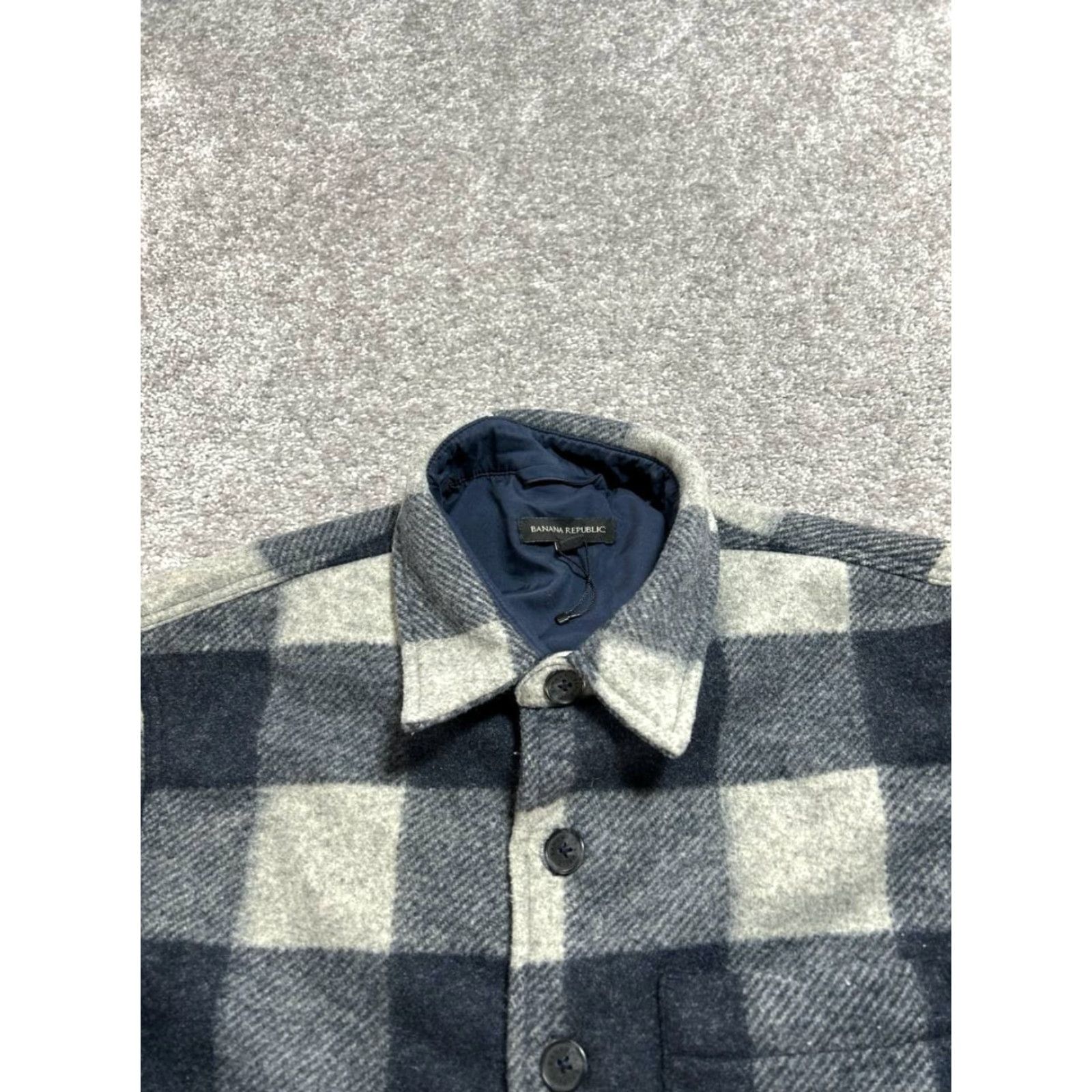 Banana Republic Banana Republic Shacket Mens Small Multicolor Plaid Flannel Lined Button Front Size US S / EU 44-46 / 1 - 3 Thumbnail