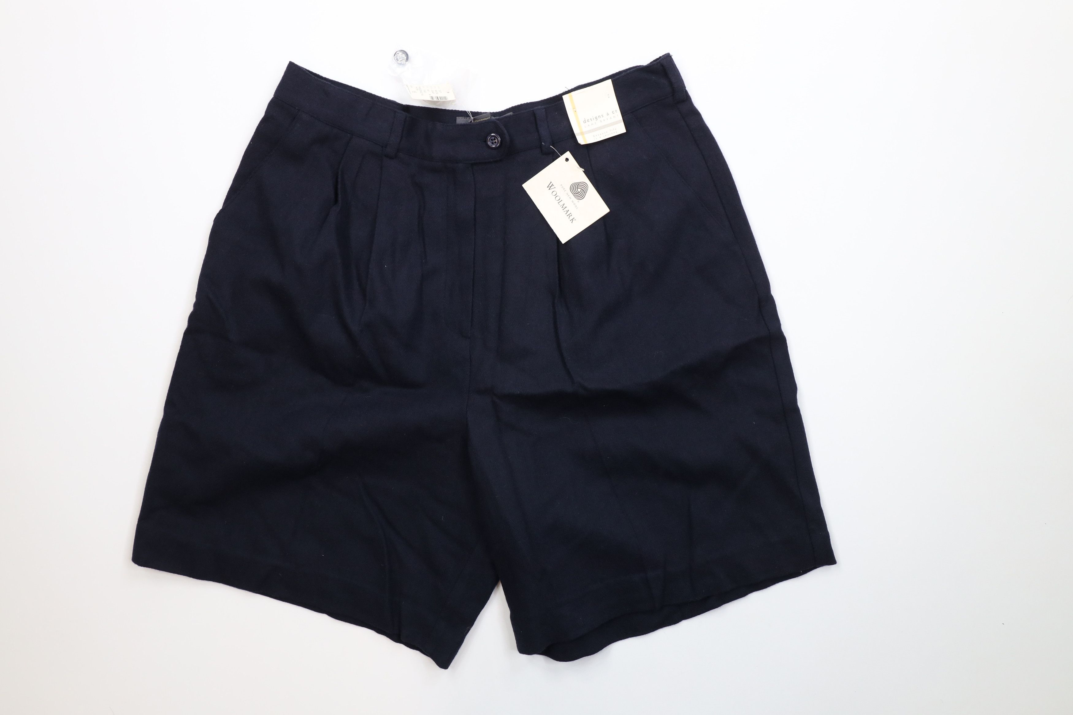 Vintage Deadstock Vintage 90s Lane Bryant Merino Wool Shorts Blue Size 38" / US 16 / IT 52 - 1 Thumbnail