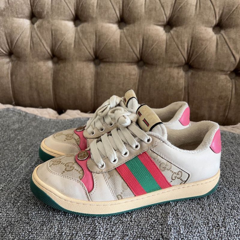 Gucci Gucci Screener Low Top Fashion Sneakers for Men - Size US 5 / EU 37 - 1 Thumbnail