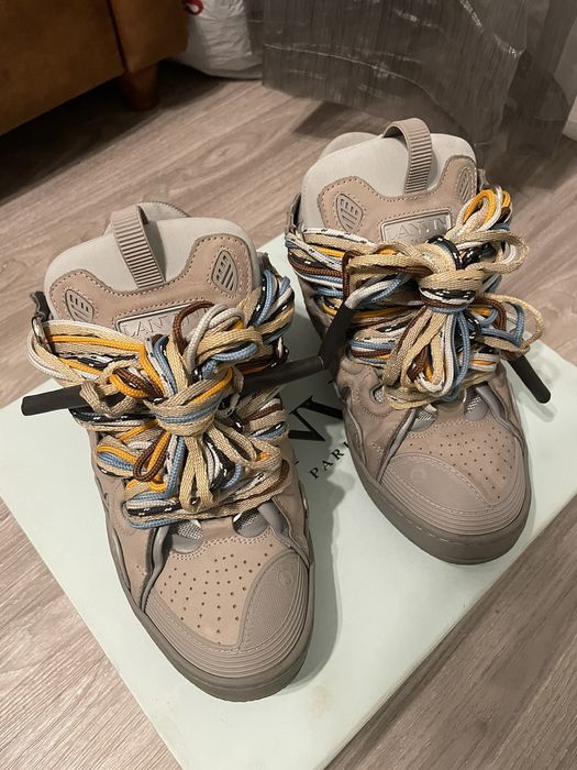 Lanvin Lanvin grey curb sneakers | Grailed